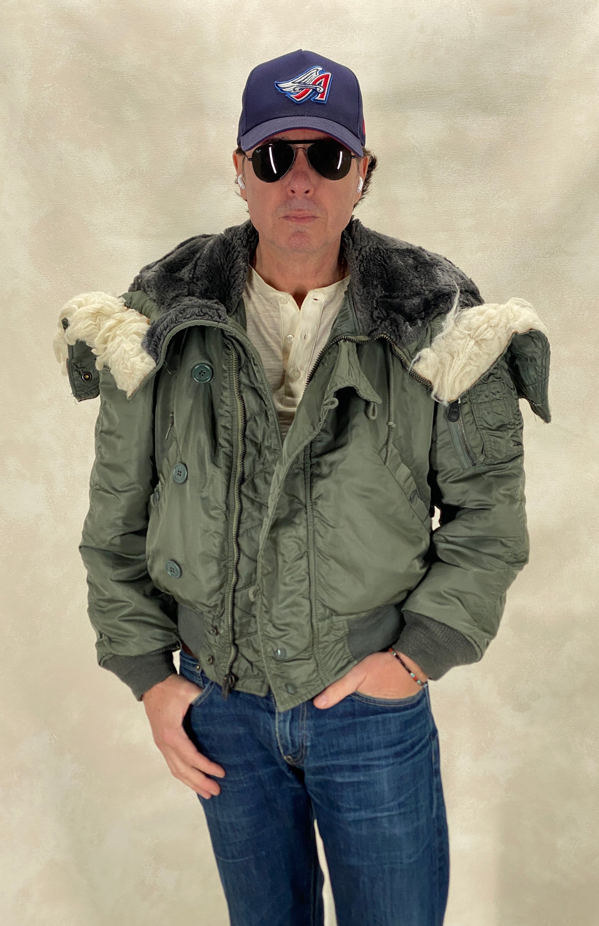 vintage us air force n2b jacket cold weather flyer small medium