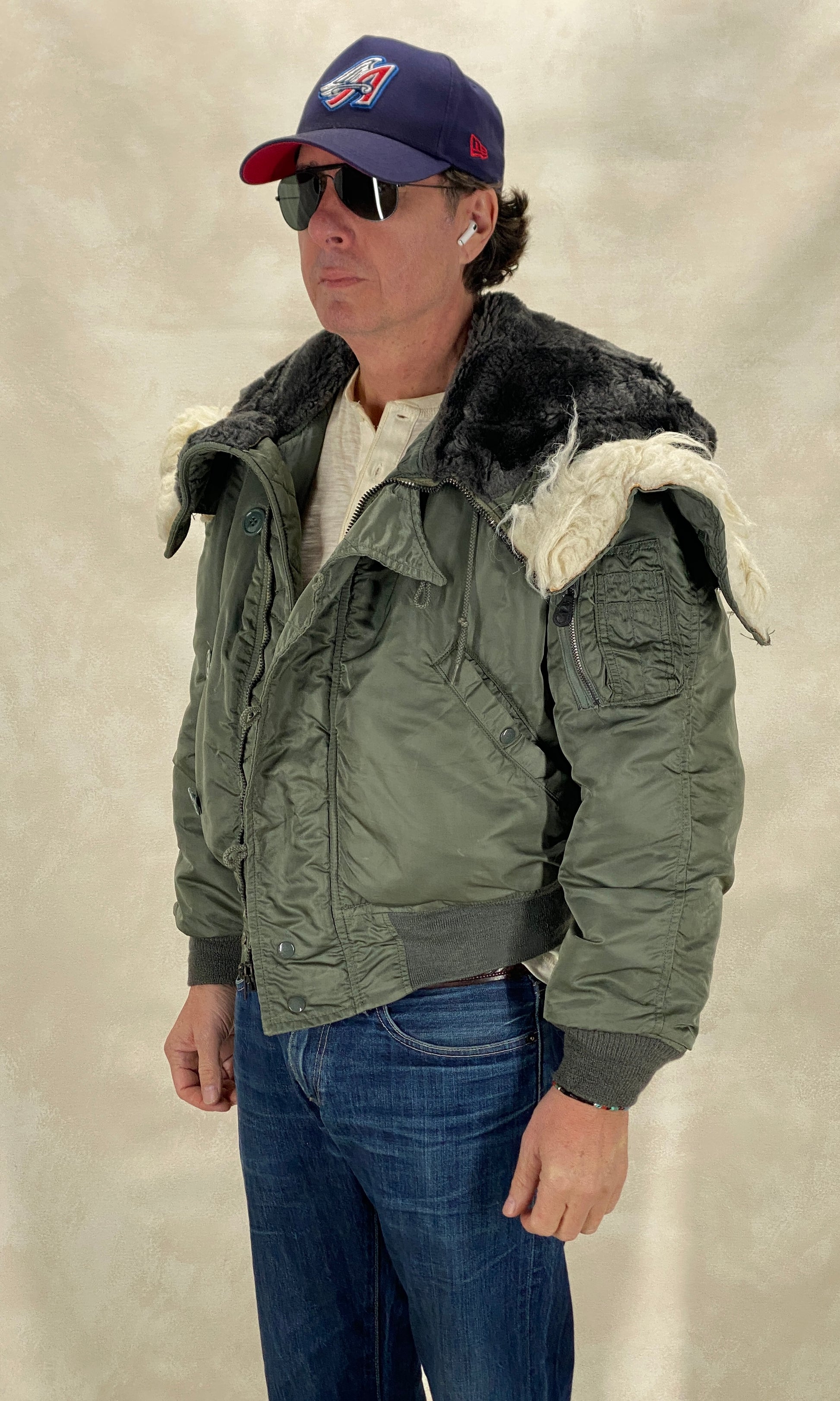 vintage us air force n2b jacket cold weather flyer small medium