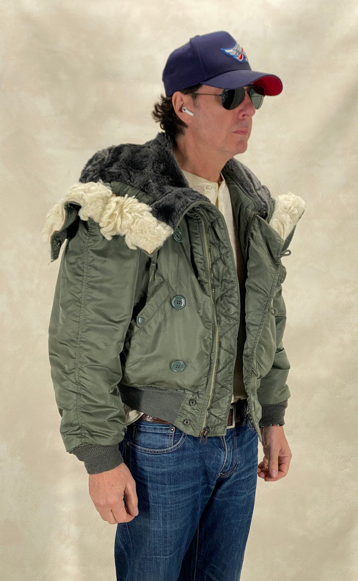 vintage us air force n2b jacket cold weather flyer small medium