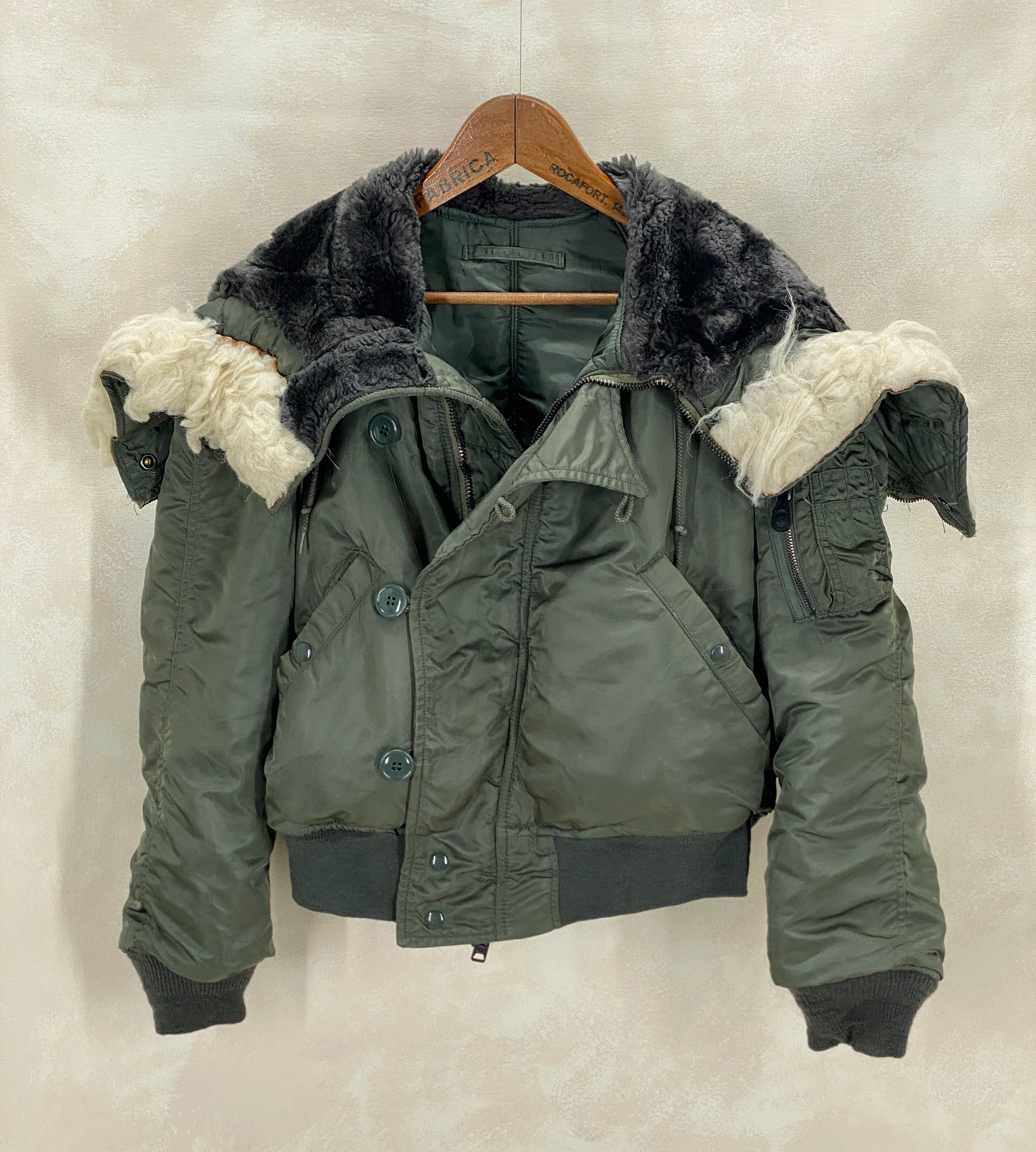 Small/med. Authentic US Air Force vintage N-2B extreme cold weather Flyer Jacket - USA Vintage Bcn