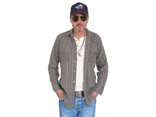 Size M. Authentic Vintage 70’s Levis Western Shirt — Floral print. - USA Vintage Bcn