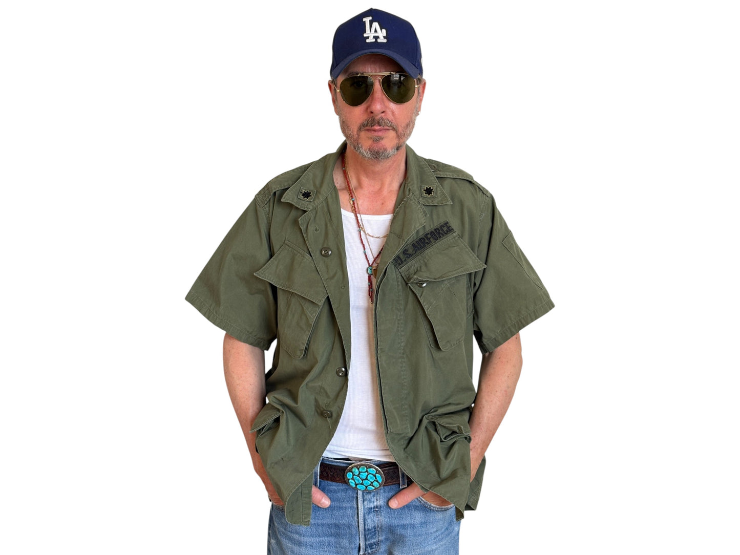 Size Large Reg. 2nd second pattern 1965 jungle jacket Vietnam war era - USA Vintage Bcn