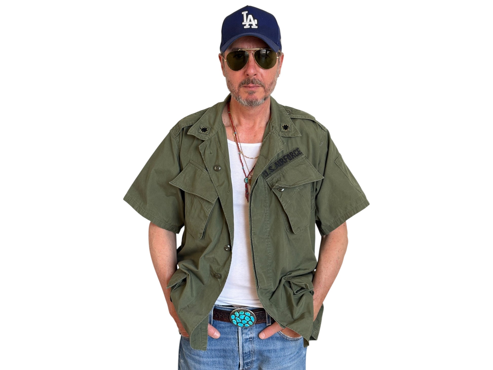 Size Large Reg. 2nd second pattern 1965 jungle jacket Vietnam war era - USA Vintage Bcn