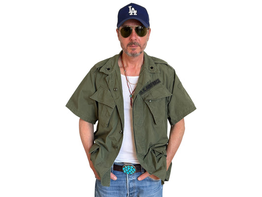 Size Large Reg. 2nd second pattern 1965 jungle jacket Vietnam war era - USA Vintage Bcn