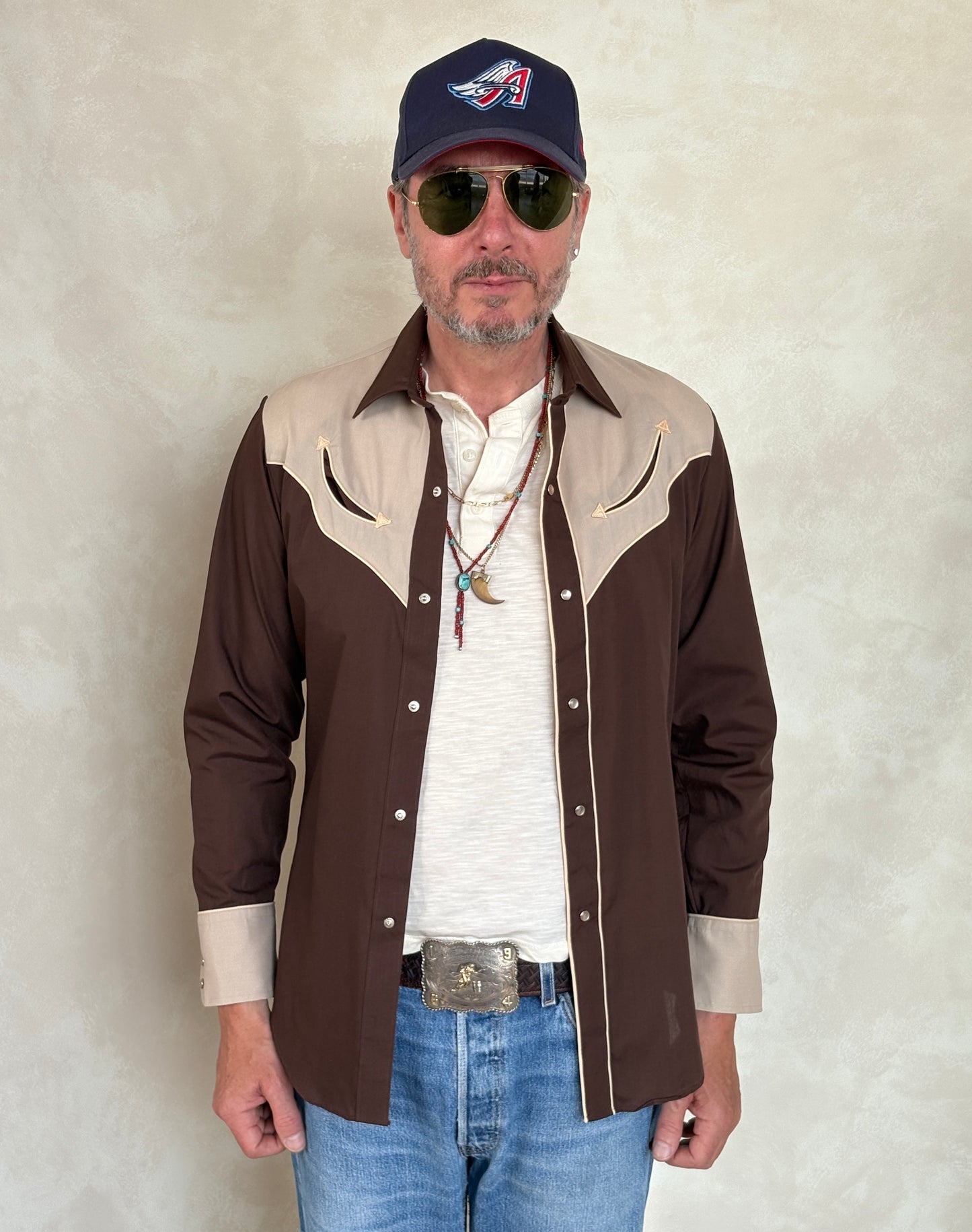 Size M. Authentic Vintage 80’s Levis Western Shirt - USA Vintage Bcn