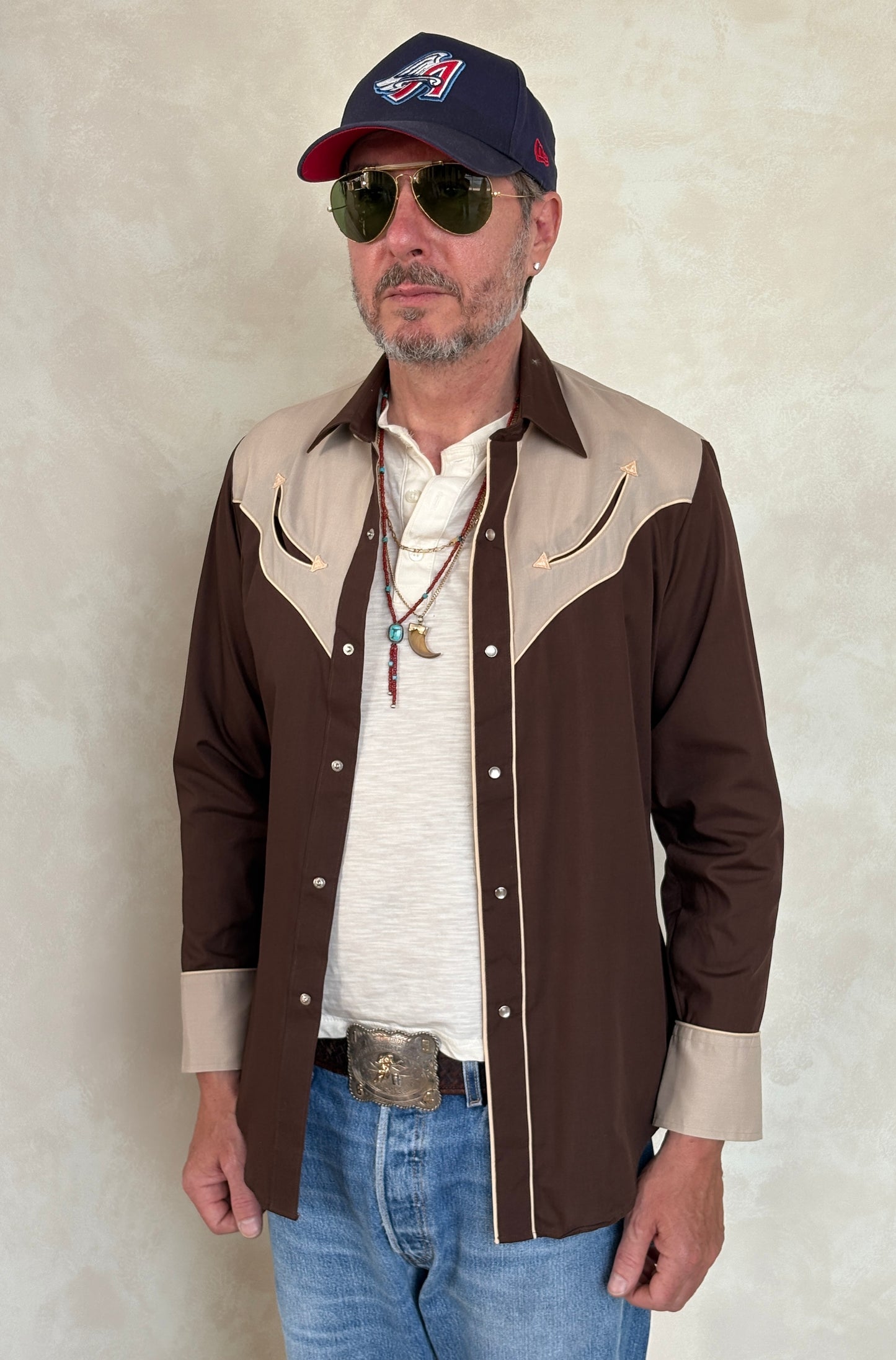 Size M. Authentic Vintage 80’s Levis Western Shirt - USA Vintage Bcn
