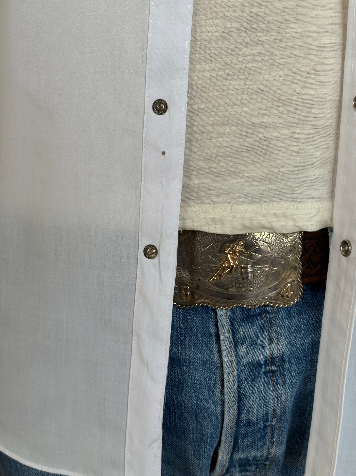 Size M. Authentic Vintage 80’s embroidered Western Shirt - USA Vintage Bcn