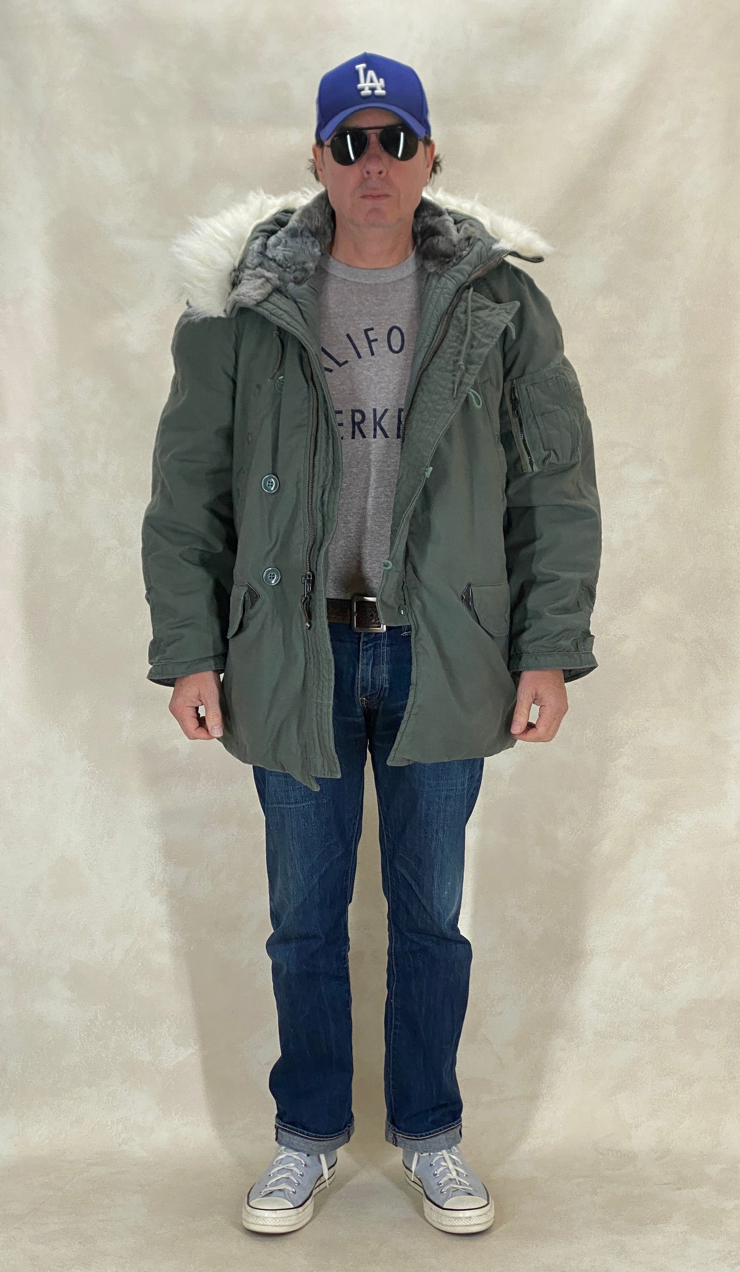 Medium. Authentic 1981 US Air Force vintage N-3B extreme cold weather Flyer coat Jacket - USA Vintage Bcn