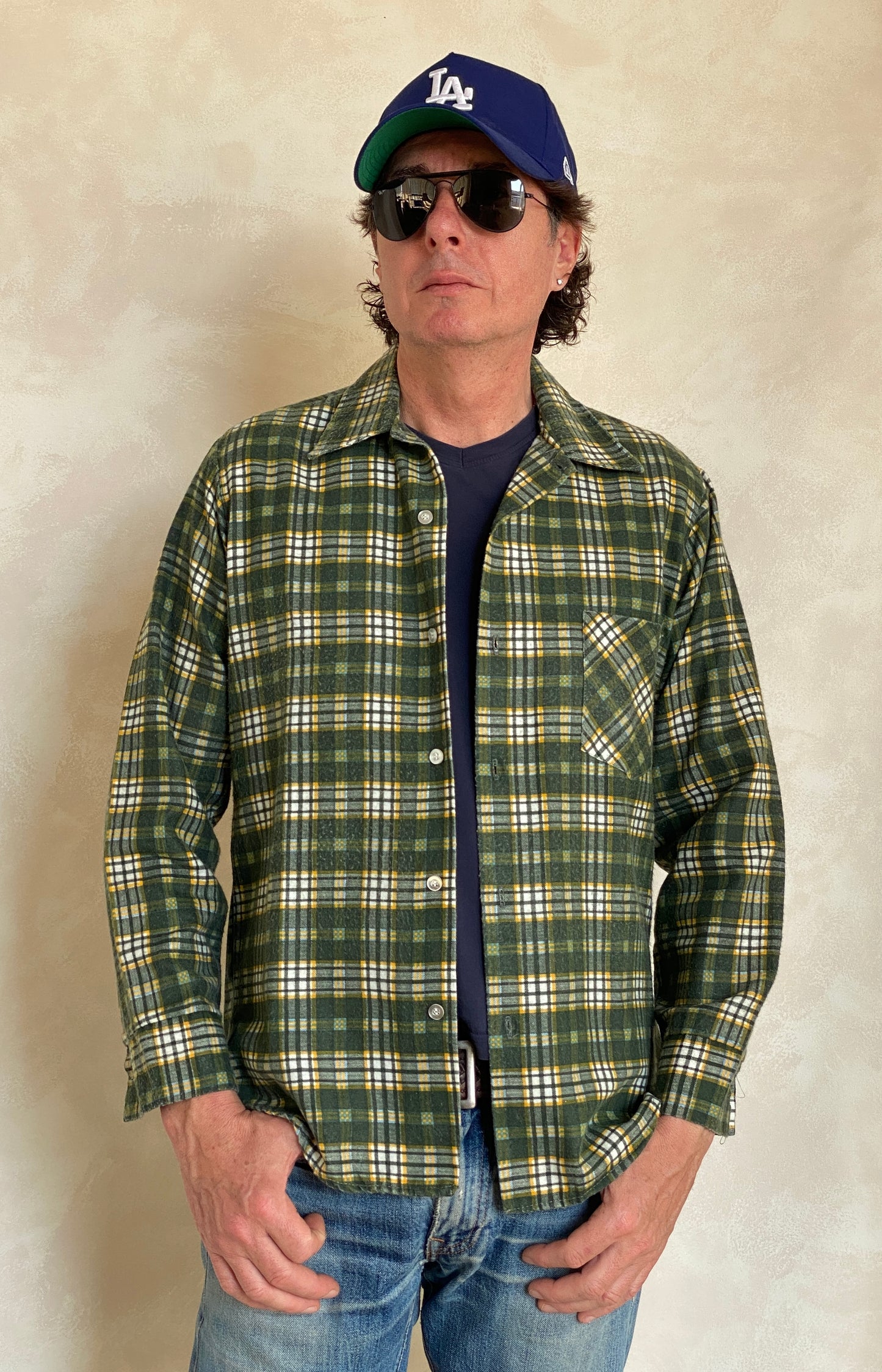 Large Vintage 90s Flannel Shirt | Classic Retro Style | USA Vintage BCN