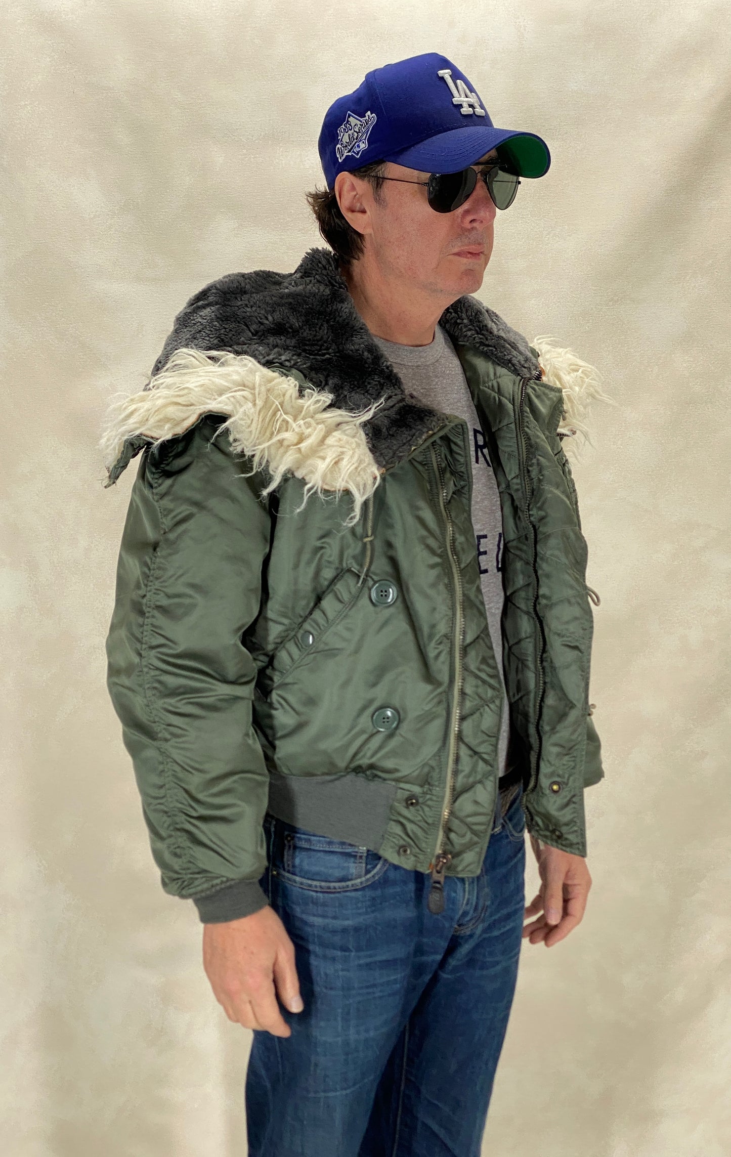 Large. Authentic US Air Force vintage N-2B extreme cold weather Flyer Jacket - USA Vintage Bcn