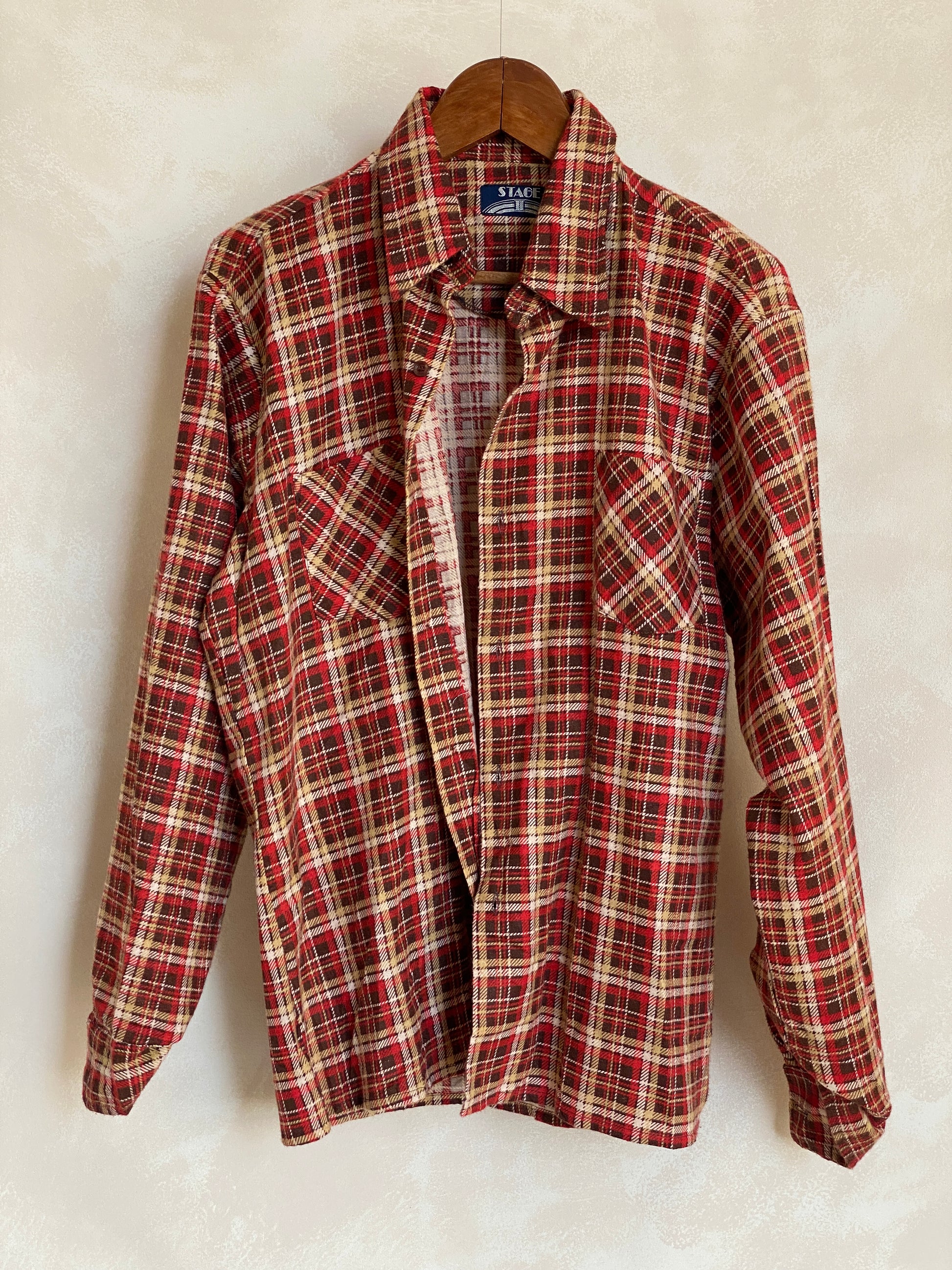 Large Vintage 90s Flannel Shirt | Classic Retro Style | USA Vintage BCN