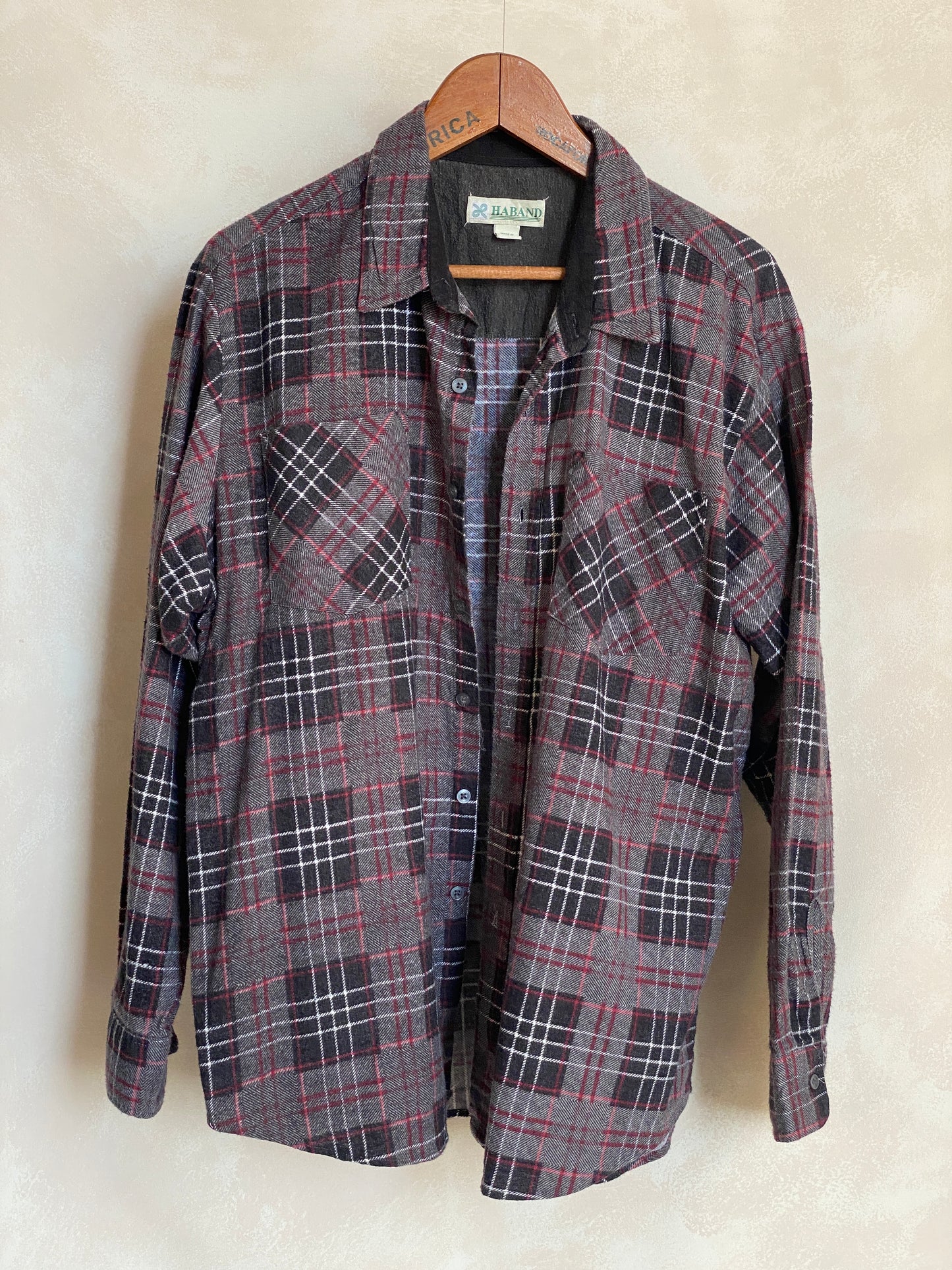 Large Vintage 90s Flannel Shirt | Classic Retro Style | USA Vintage BCN