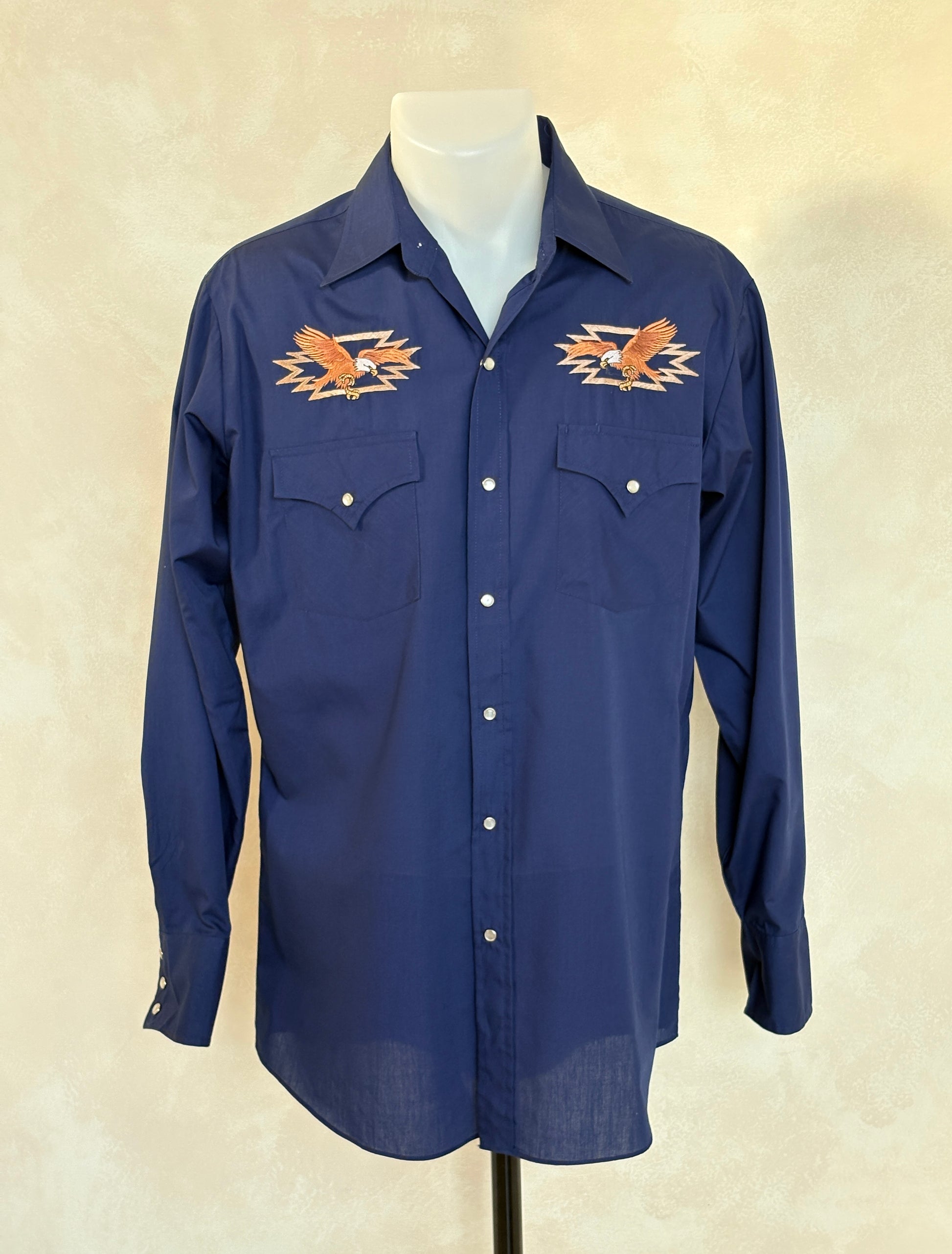 Size M. Authentic Vintage 80’s embroidered Western Shirt - USA Vintage Bcn