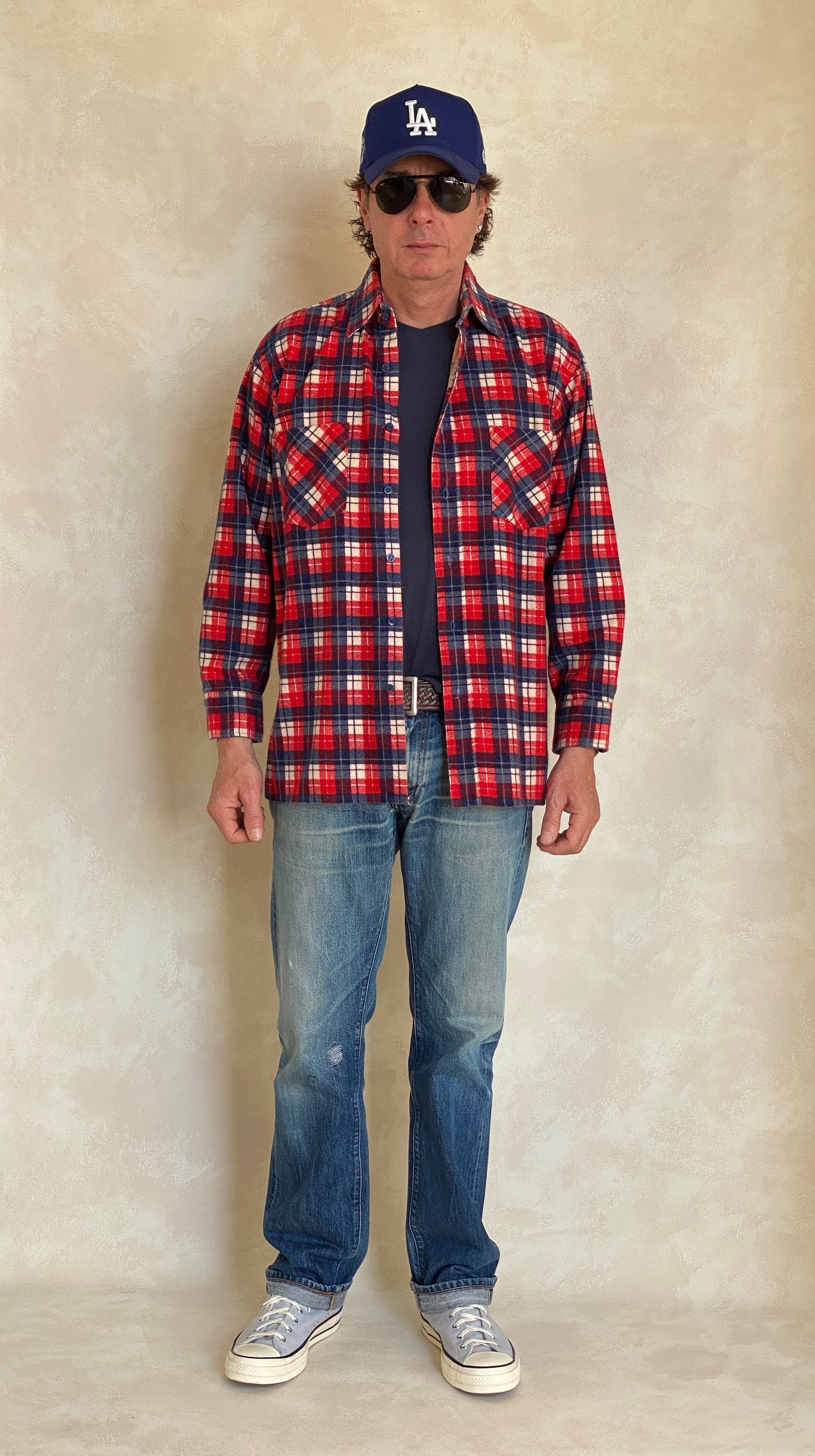 Medium Vintage Flannel Shirt | Classic Retro Vintage flannel shirt with classic retro plaid design, size medium