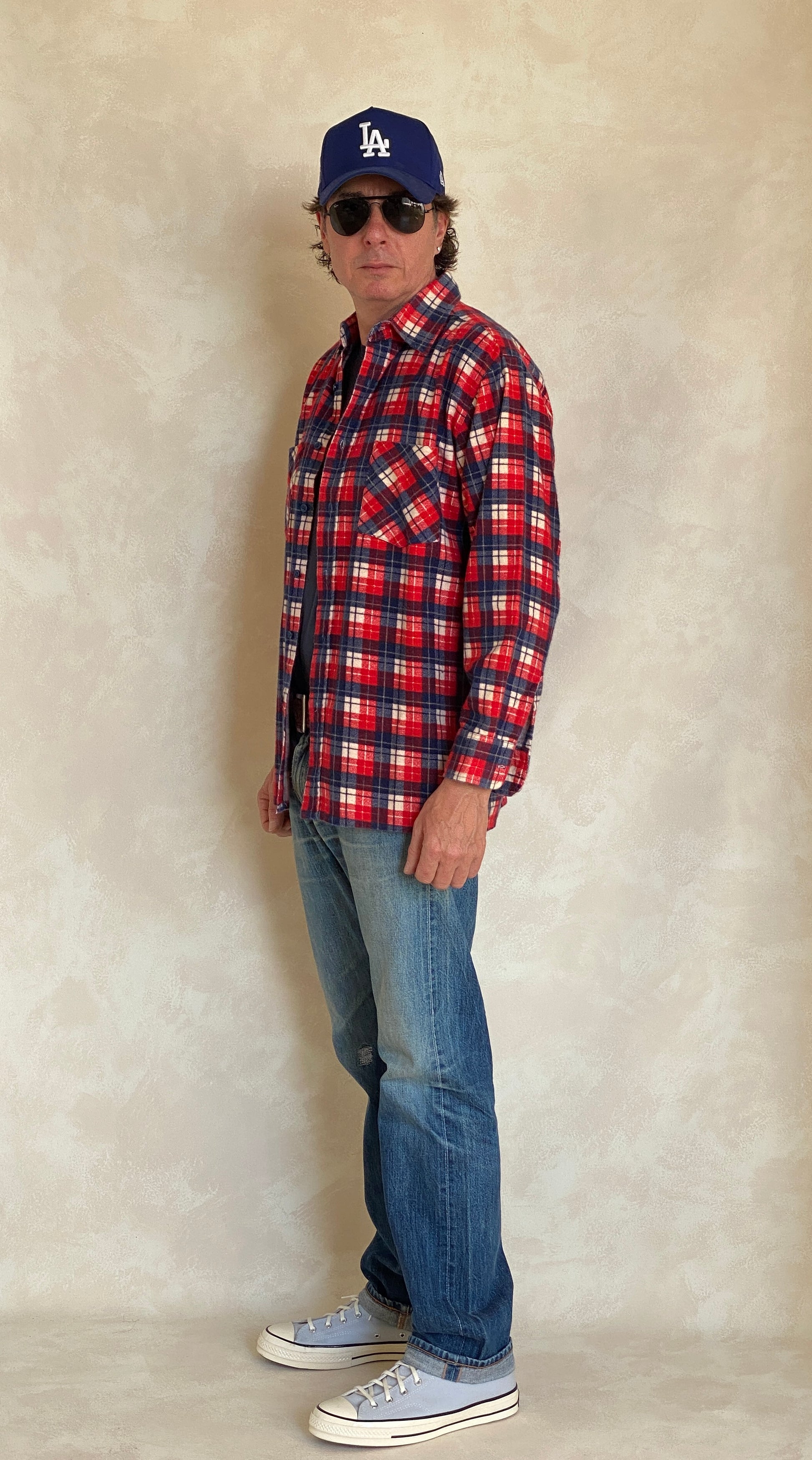 Medium Vintage Flannel Shirt | Classic Retro Vintage flannel shirt with classic retro plaid design, size medium