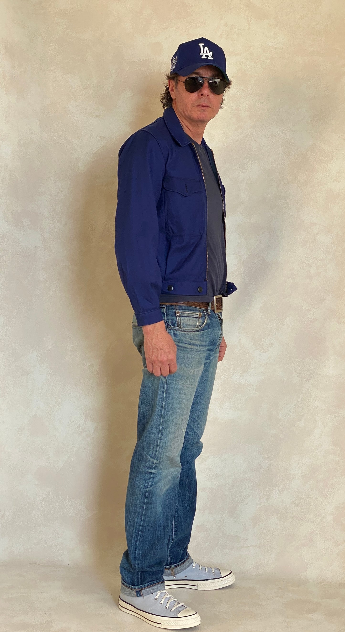 Vintage French cyclist jacket in size 36EU, classic workwear style, washed once for soft vintage look