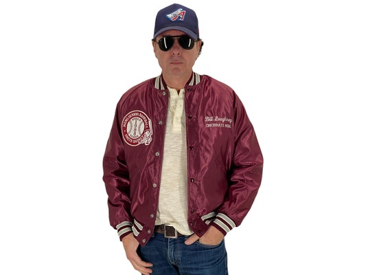 Size Med. Vintage 80s Butwin Satin Baseball Varsity Jacket – Made in USA - USA Vintage Bcn