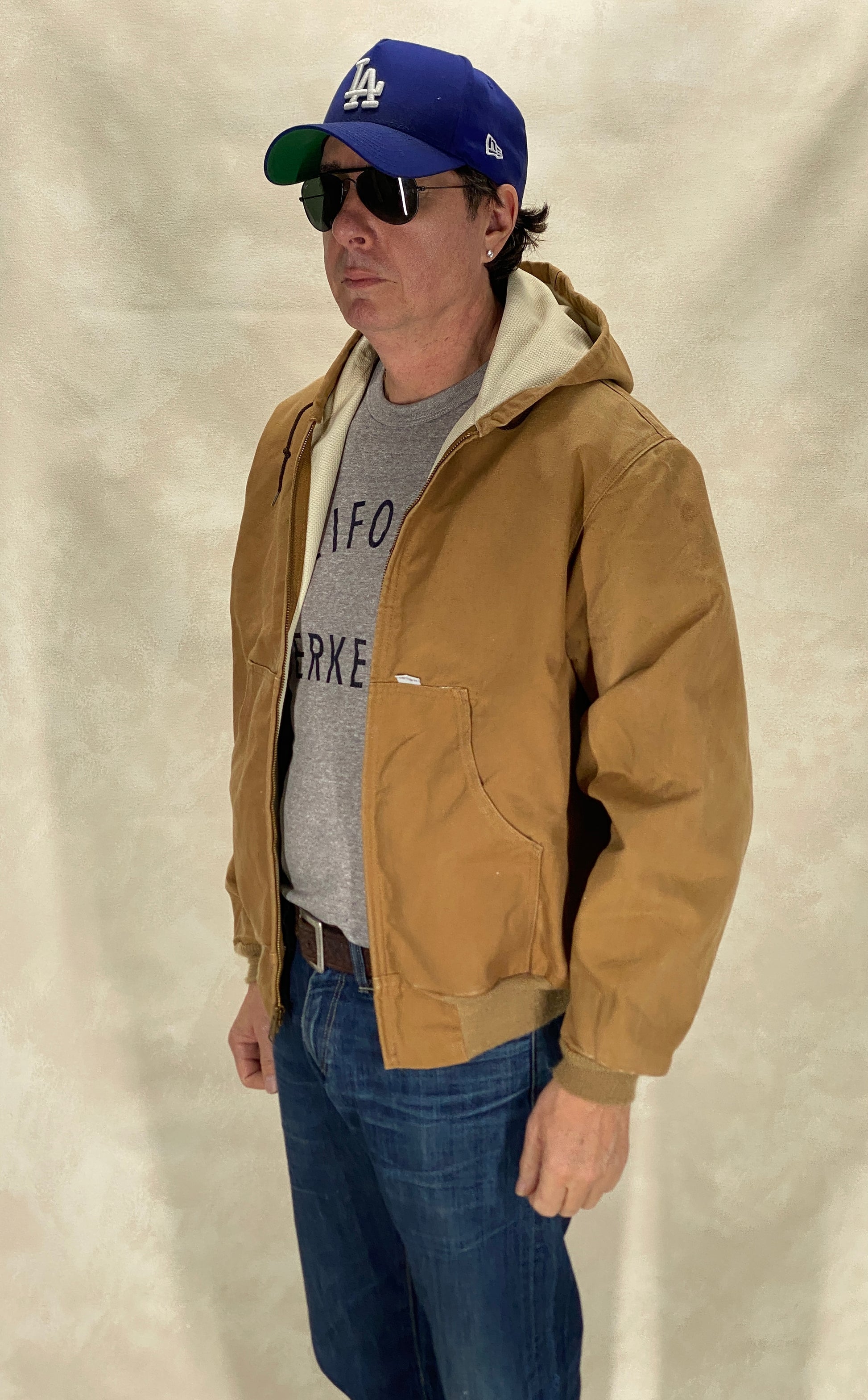 Size X Large. 90s Vintage hooded Carhartt jacket Made in USA - USA Vintage Bcn