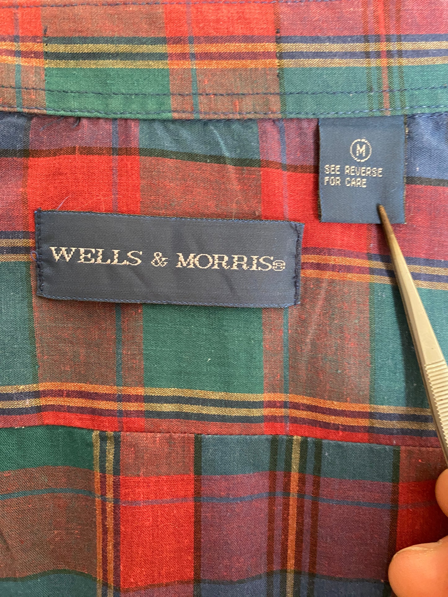 Large. Vintage 90’s plaid Flannel  western shirt