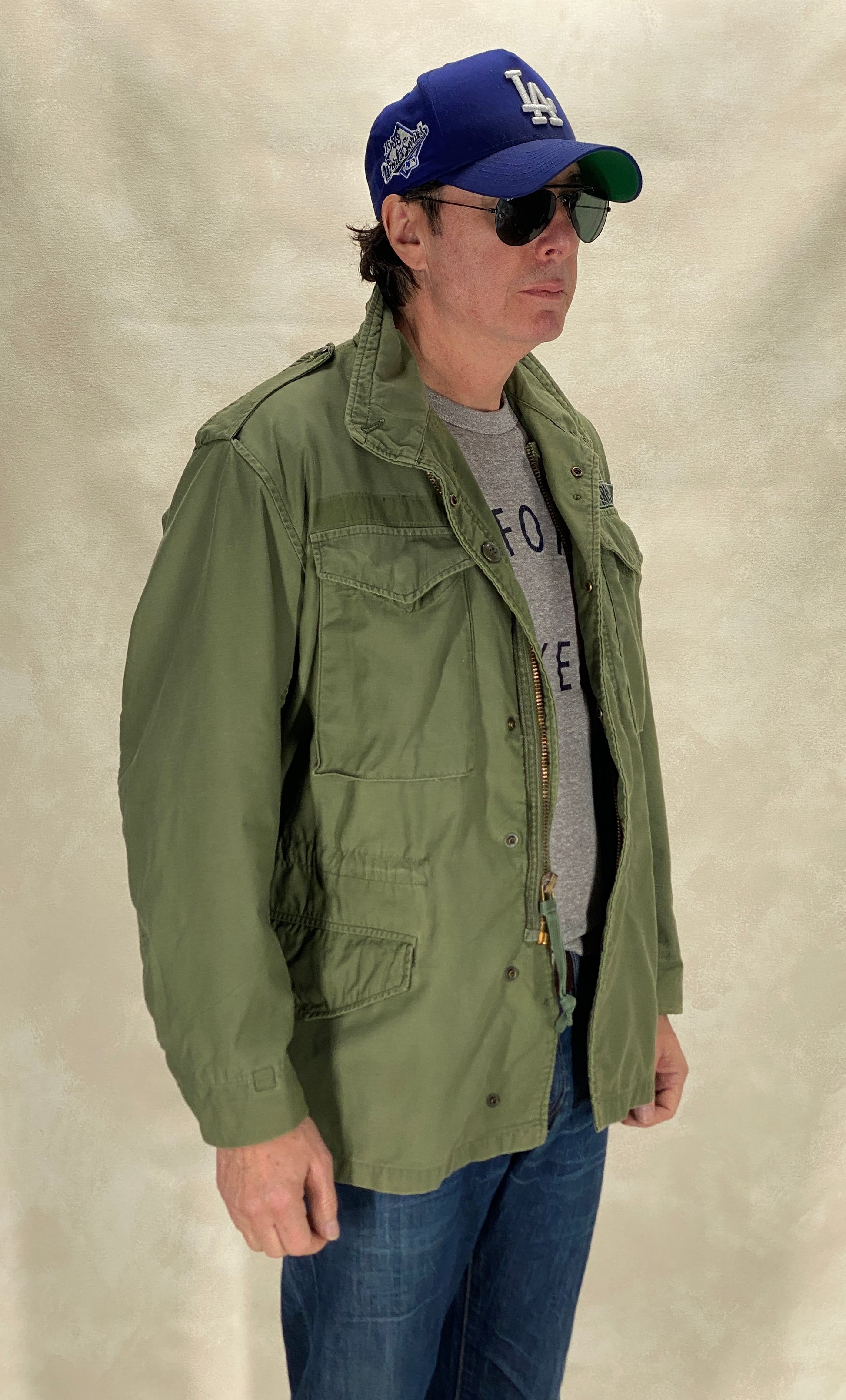 Small Reg. Authentic 1973 John Owbey US Army Vintage M-65 field jacket - USA Vintage Bcn