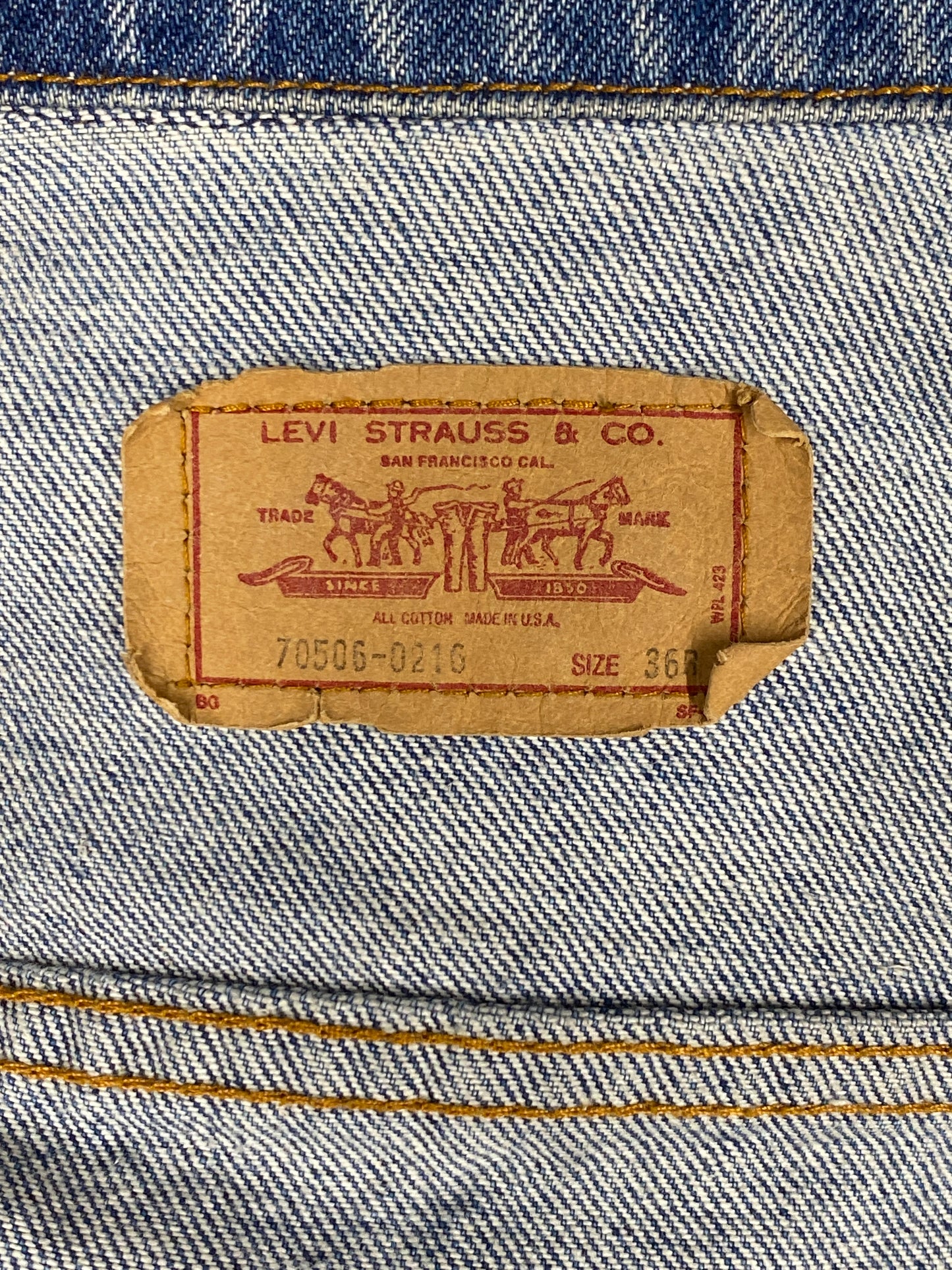 Size 36US / 46EU. Vintage 80s Levis 4 pockets made in USA - USA Vintage Bcn