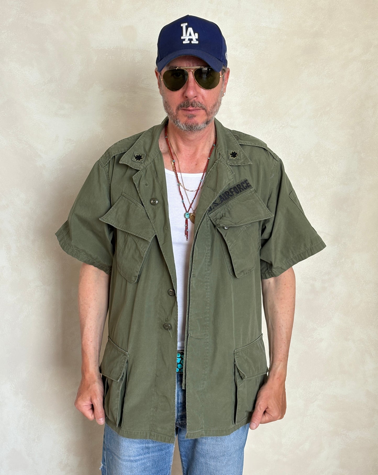 Size Large Reg. 2nd second pattern 1965 jungle jacket Vietnam war era - USA Vintage Bcn