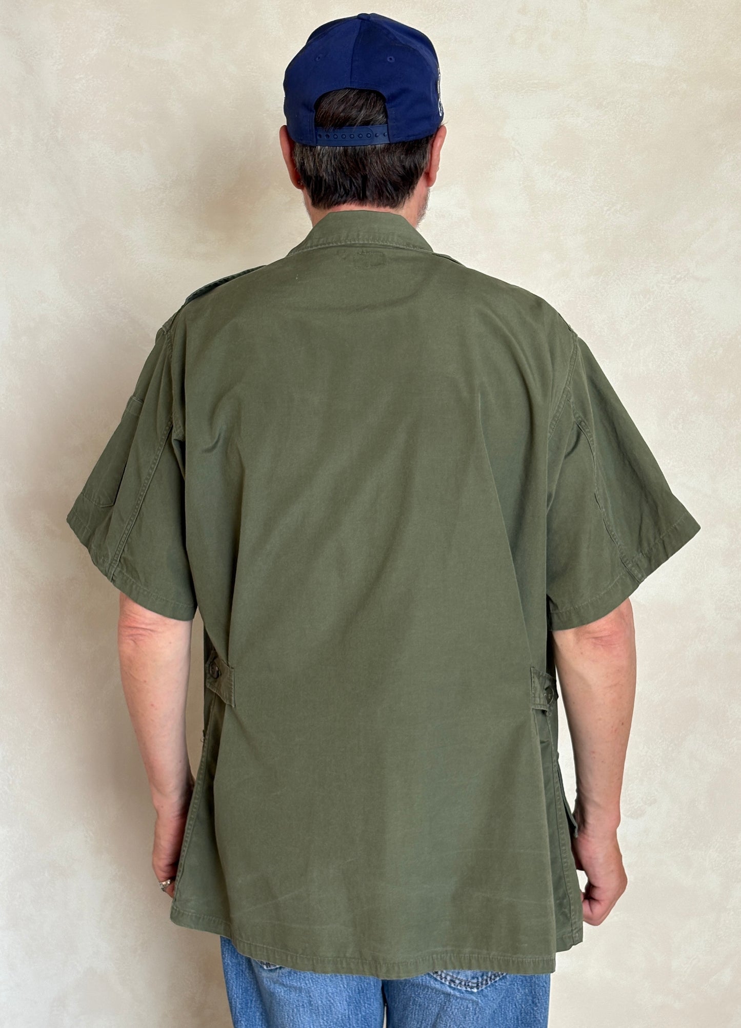 Size Large Reg. 2nd second pattern 1965 jungle jacket Vietnam war era - USA Vintage Bcn