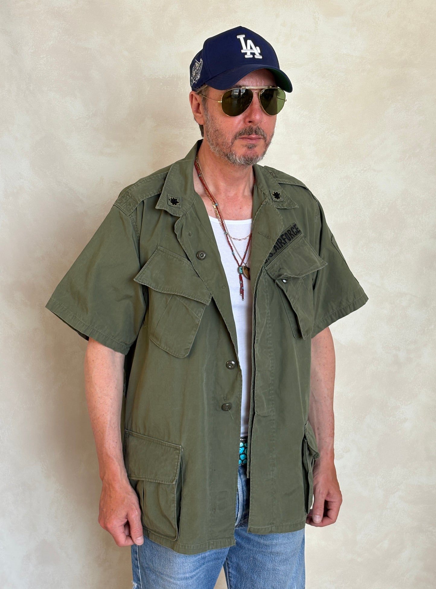 Size Large Reg. 2nd second pattern 1965 jungle jacket Vietnam war era - USA Vintage Bcn