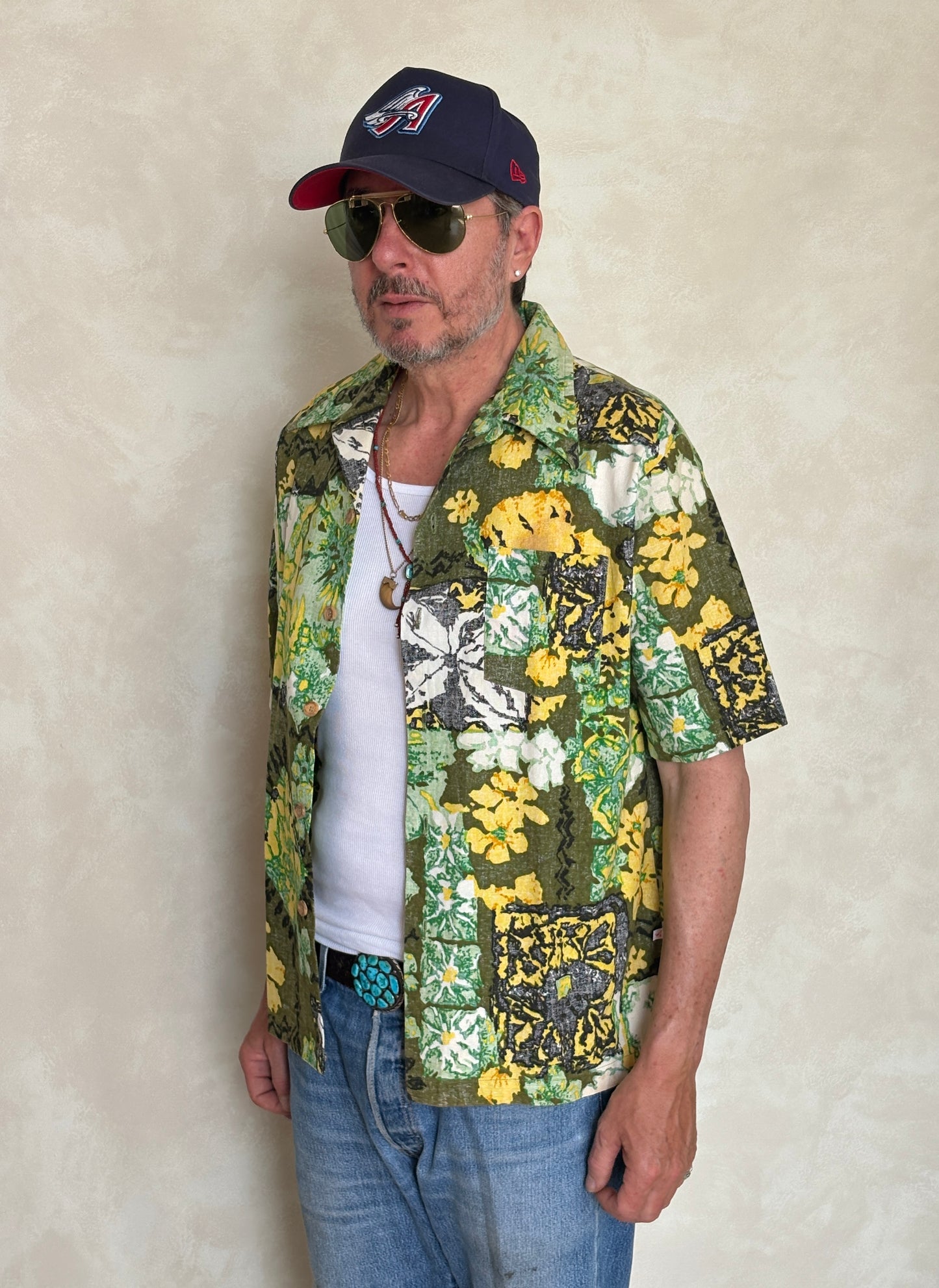 Size L Vintage 60s Hawaiian Cotton Shirt by Jantzen | Retro Aloha Style