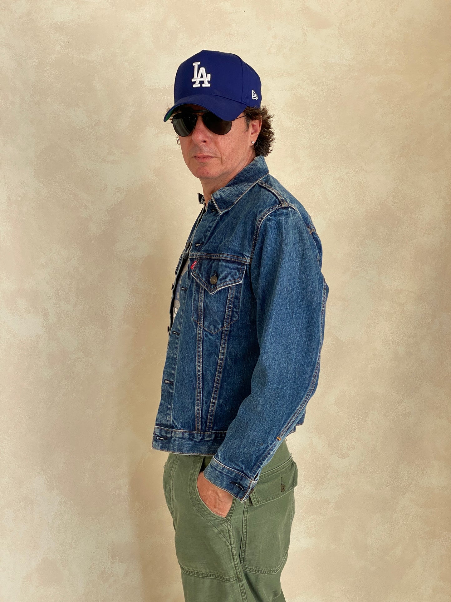Vintage 1971 Levis jacket, size 36/38US, with single stitch detailing, made in the USA.