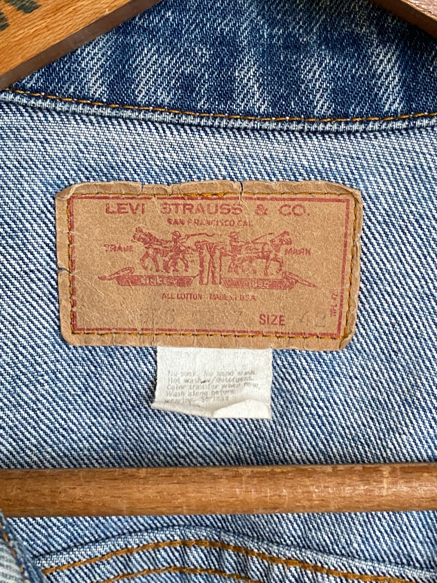 Size 42US / 52EU .Vintage Levis 2 pockets made in USA in the 70s to the mid 80s-AJ357 Studio
