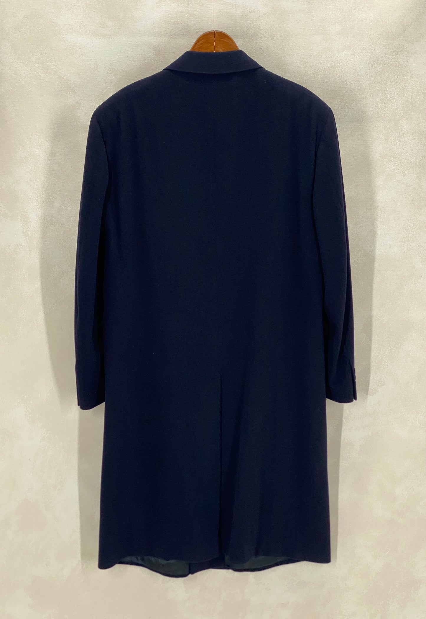 Size 52 EU  Vintage dark blue Burberrys Cashmere Overcoat – Double Breasted Classic.