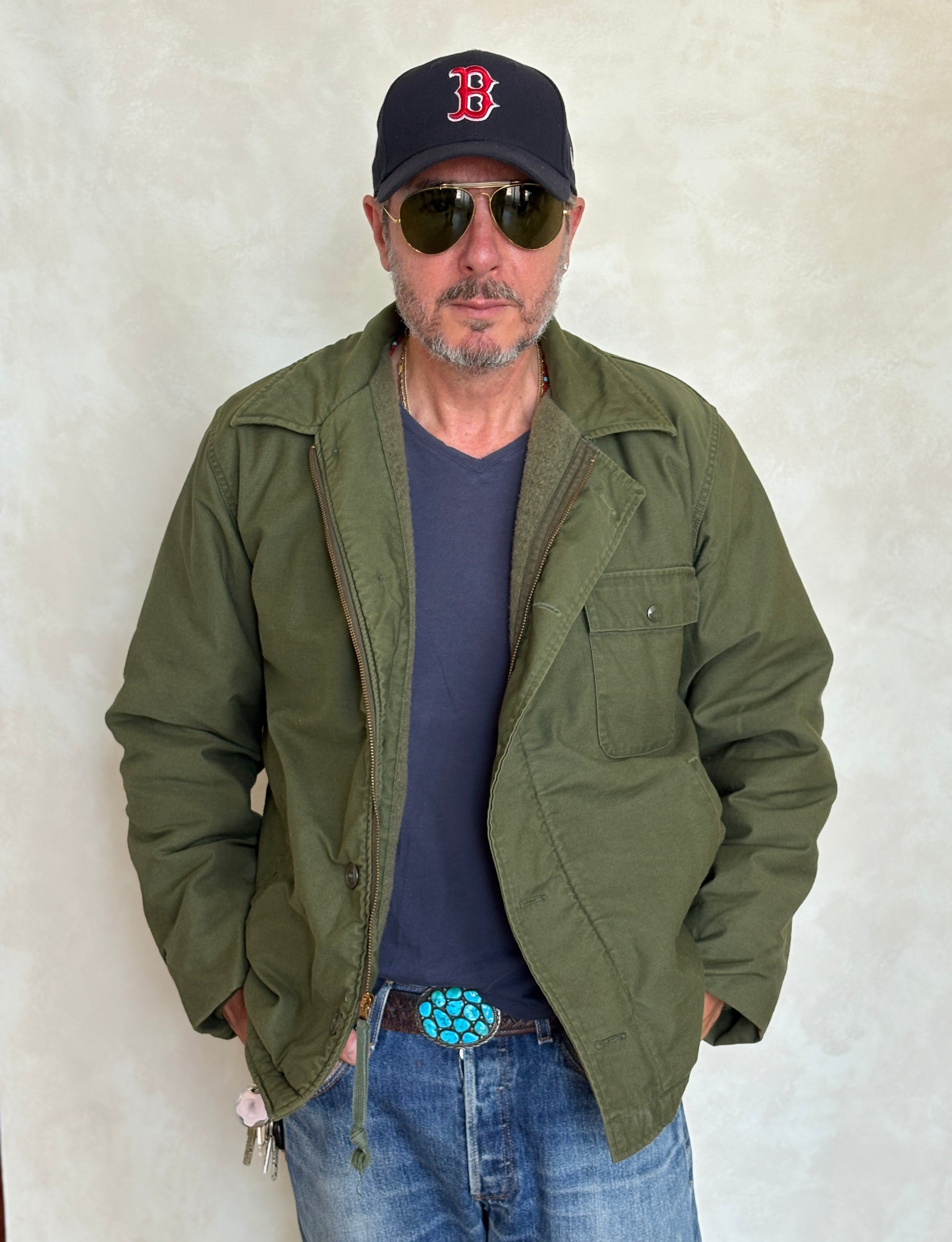 Large. Authentic Vintage 1973 A2 US Navy deck jacket. USN - USA Vintage Bcn