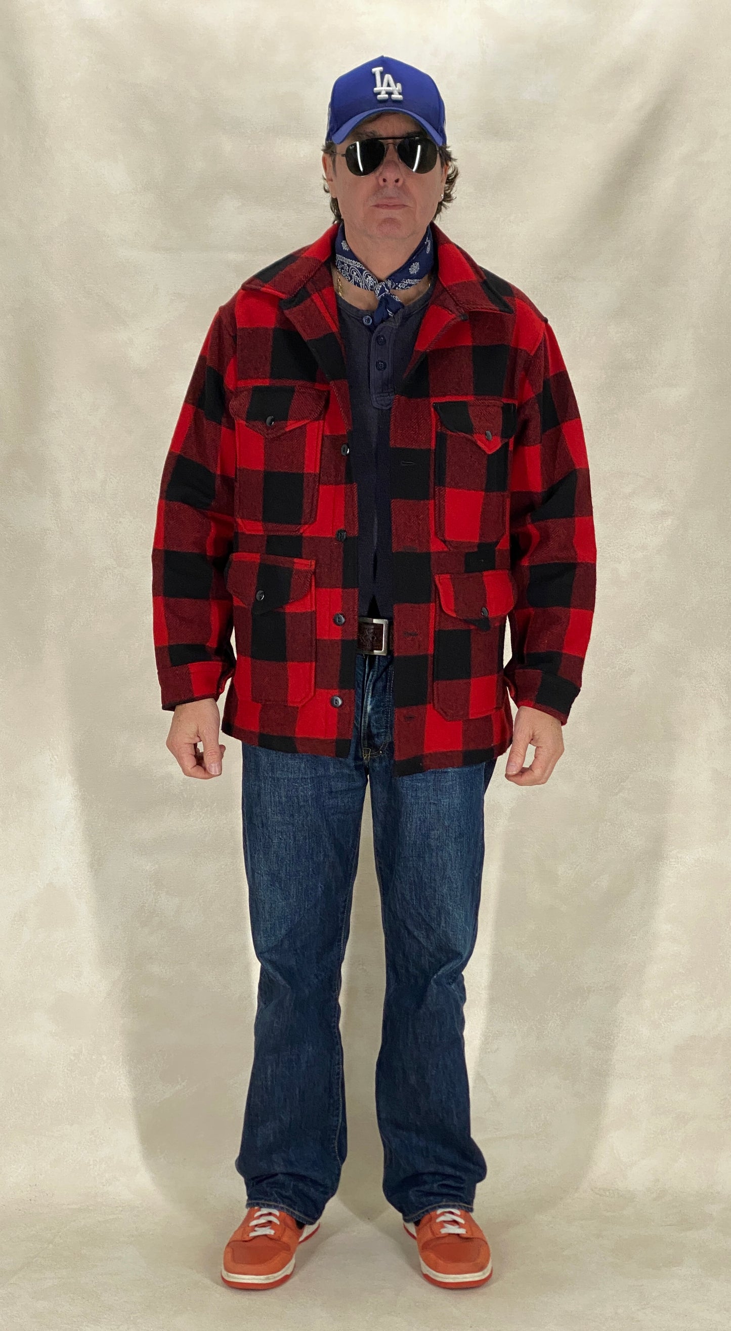 Size Medium- Vintage 60s Pendleton Buffalo Plaid Wool Jacket - USA Vintage Bcn
