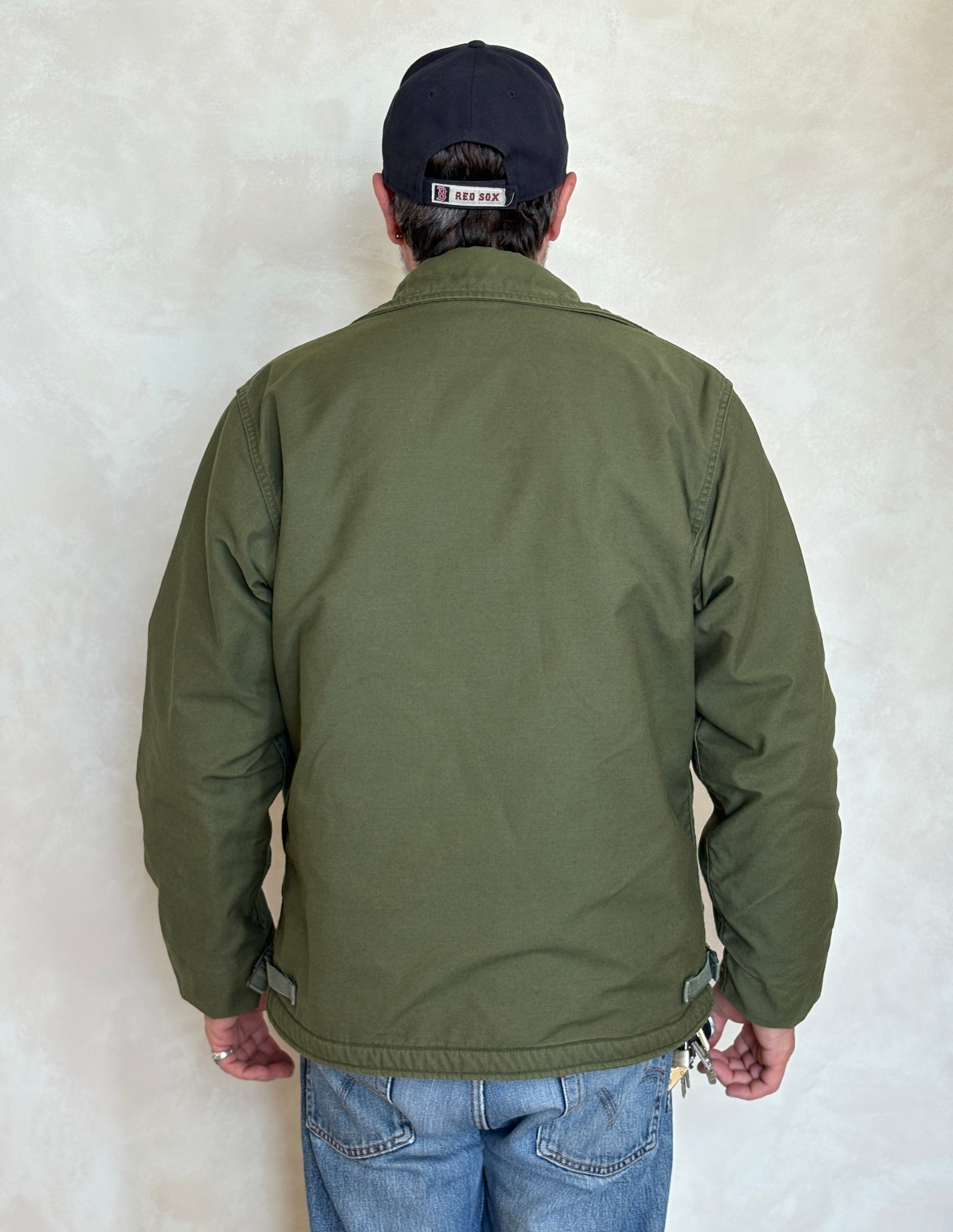 Large. Authentic Vintage 1973 A2 US Navy deck jacket. USN - USA Vintage Bcn
