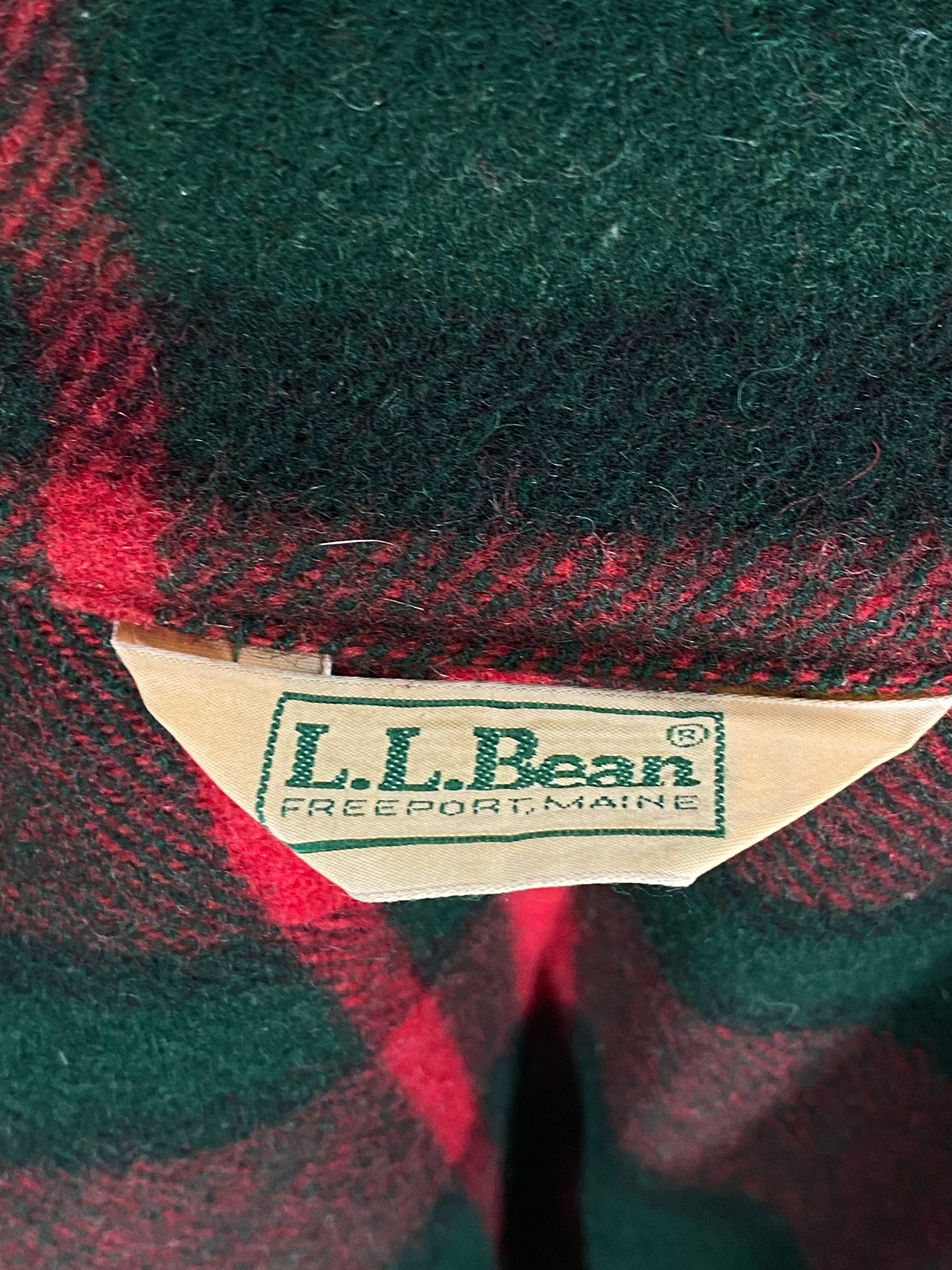 Size Large. Vintage L.L. Bean Wool Plaid Jacket – 4 Pockets – Made in USA - USA Vintage Bcn