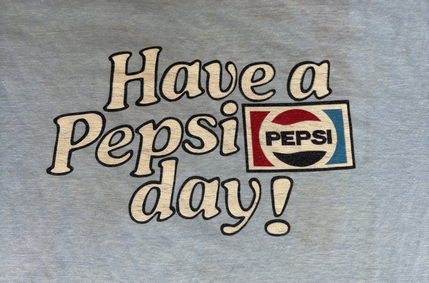 Small. 80s distressed vintage Pepsi-Cola t shirt - USA Vintage Bcn