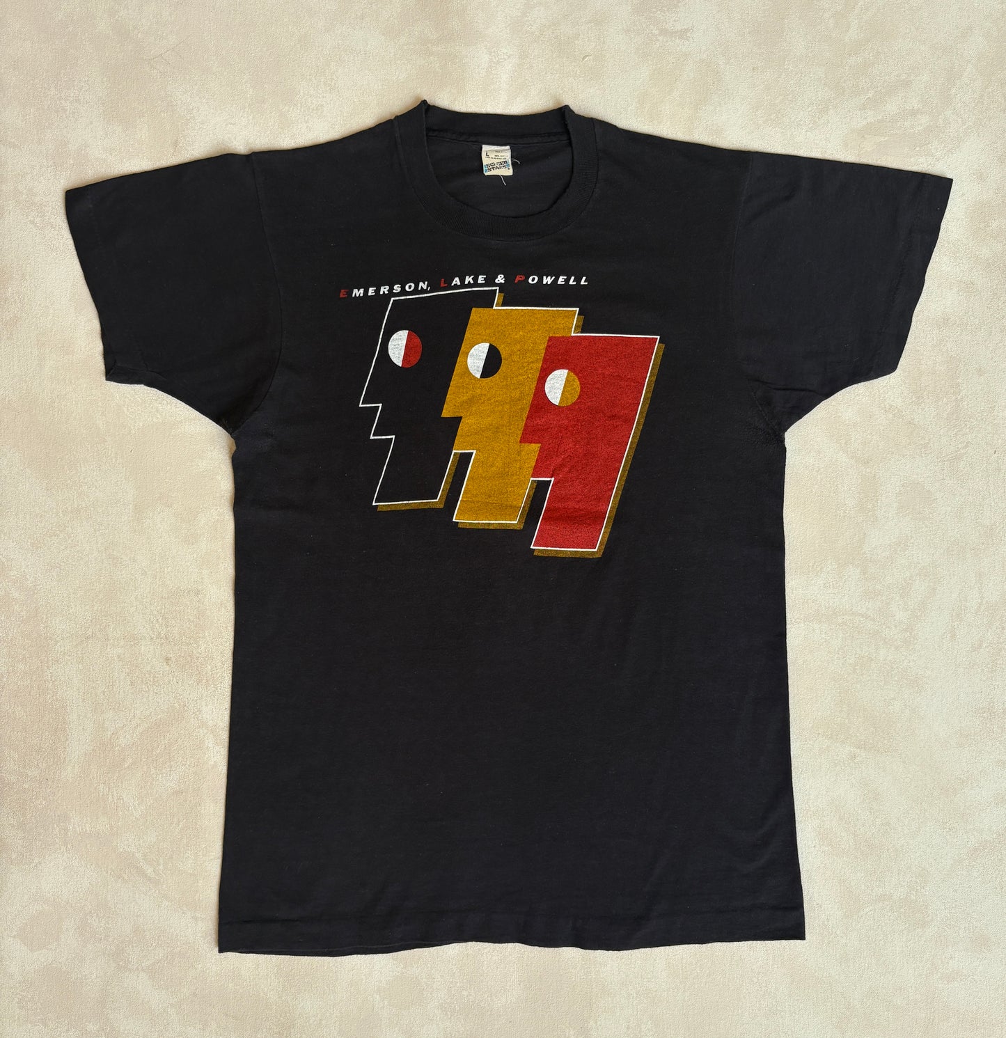 Vintage 1980s Emerson Lake & Powell T-Shirt – Large Made in USA Rock Band Tee