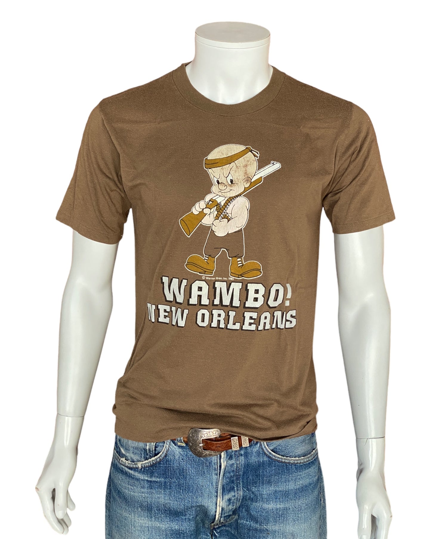 Large. Vintage 50/50 cotton 1985 New Orleans t shirt Made In USA