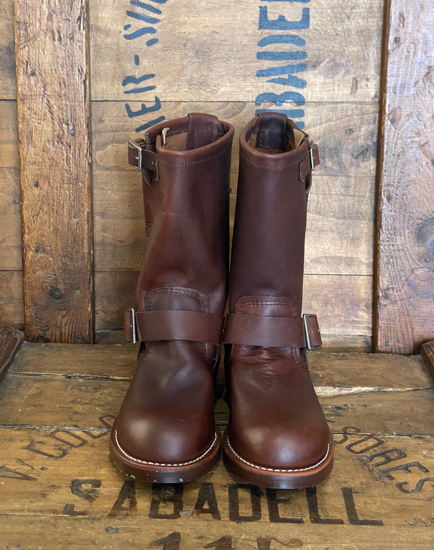 Size 5.5D (37.5 EU ) R W 2991 Engineers Boots Made In USA ( Second ) - USA Vintage Bcn