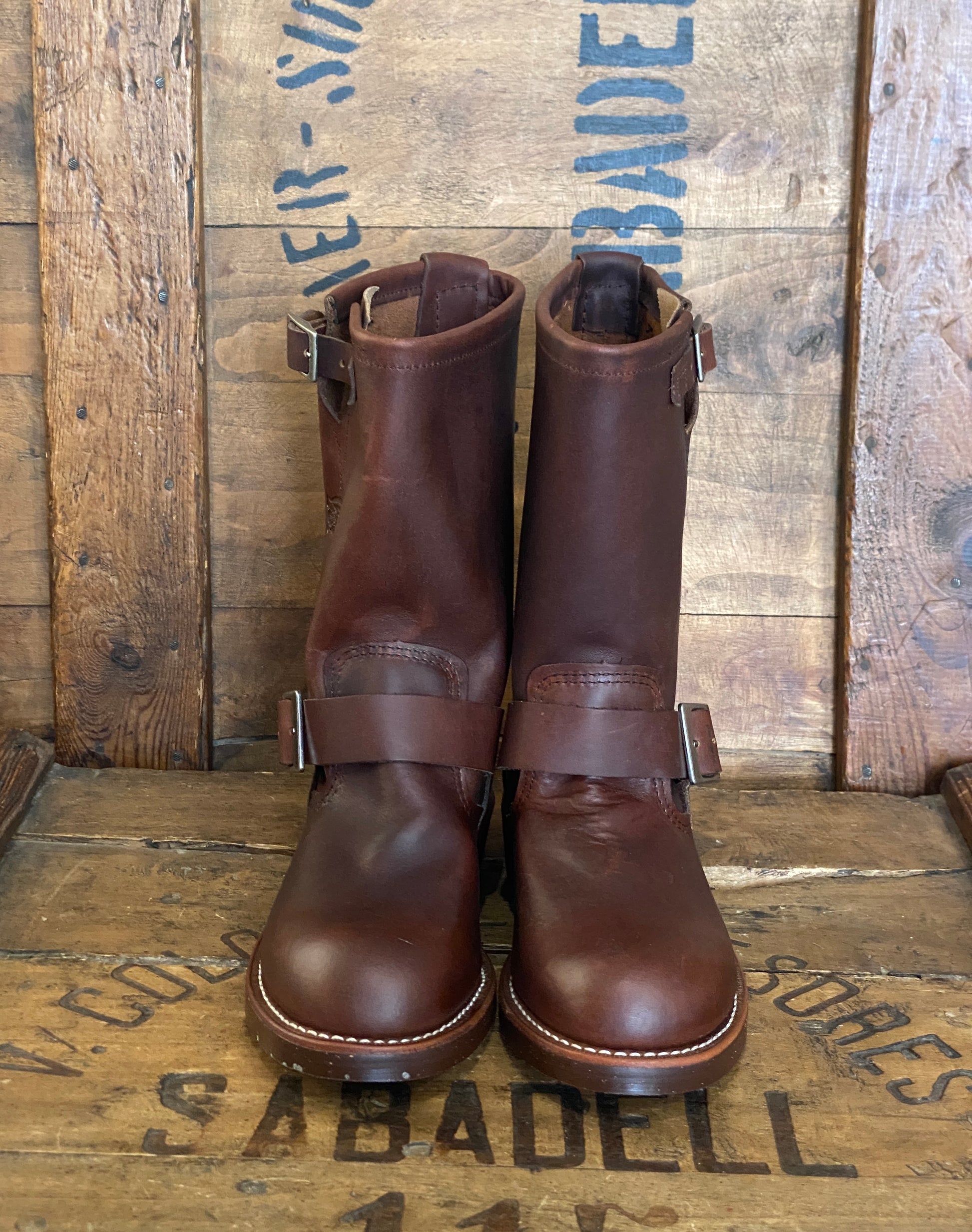 Size 5.5D (37.5 EU ) R W 2991 Engineers Boots Made In USA ( Second ) - USA Vintage Bcn