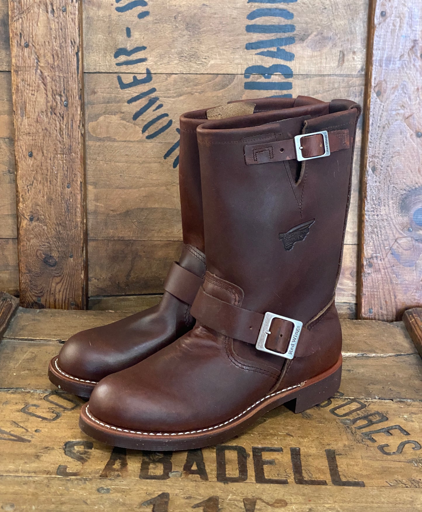 Size 5.5D (37.5 EU ) R W 2991 Engineers Boots Made In USA ( Second ) - USA Vintage Bcn