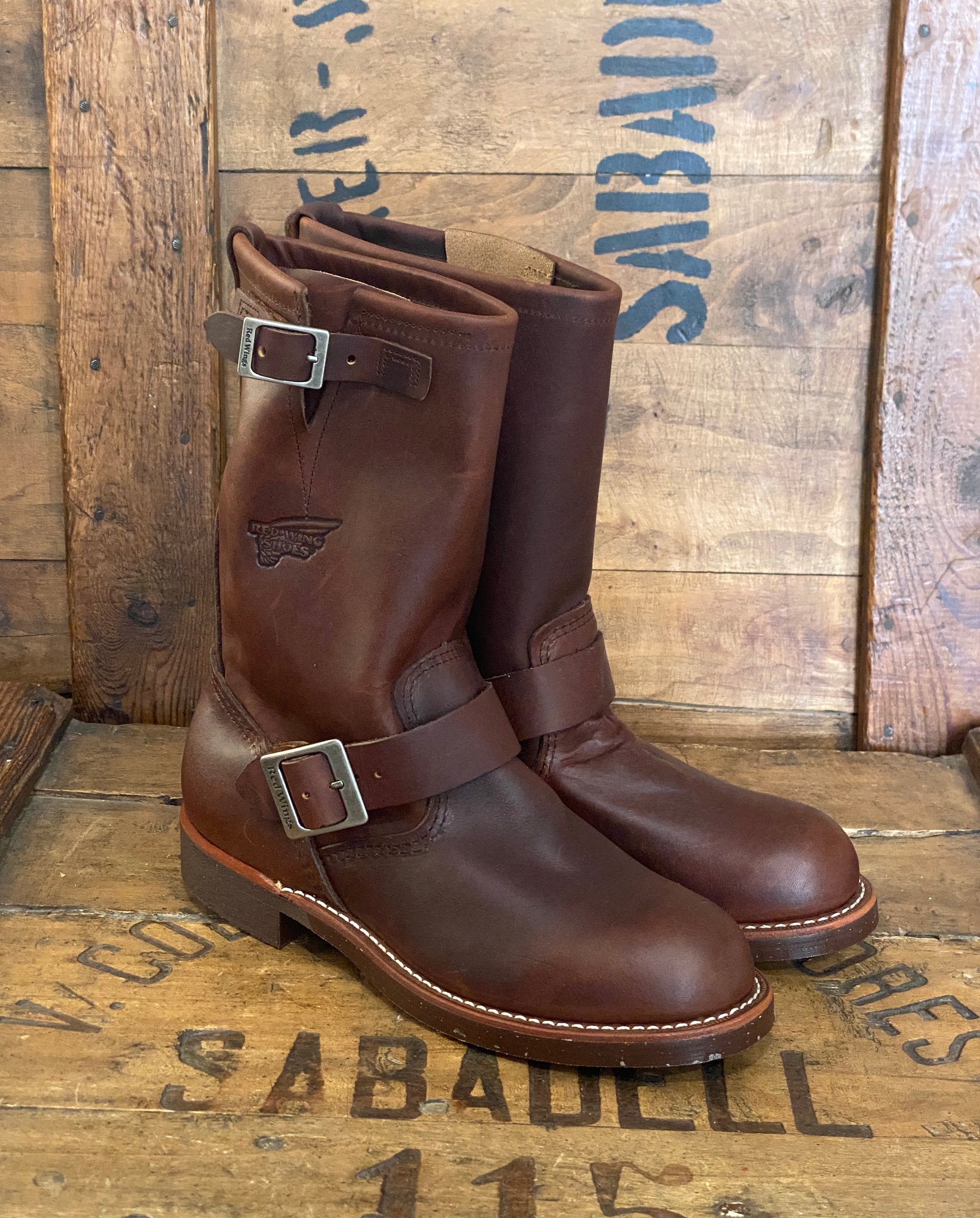 Size 5.5D (37.5 EU ) R W 2991 Engineers Boots Made In USA ( Second ) - USA Vintage Bcn
