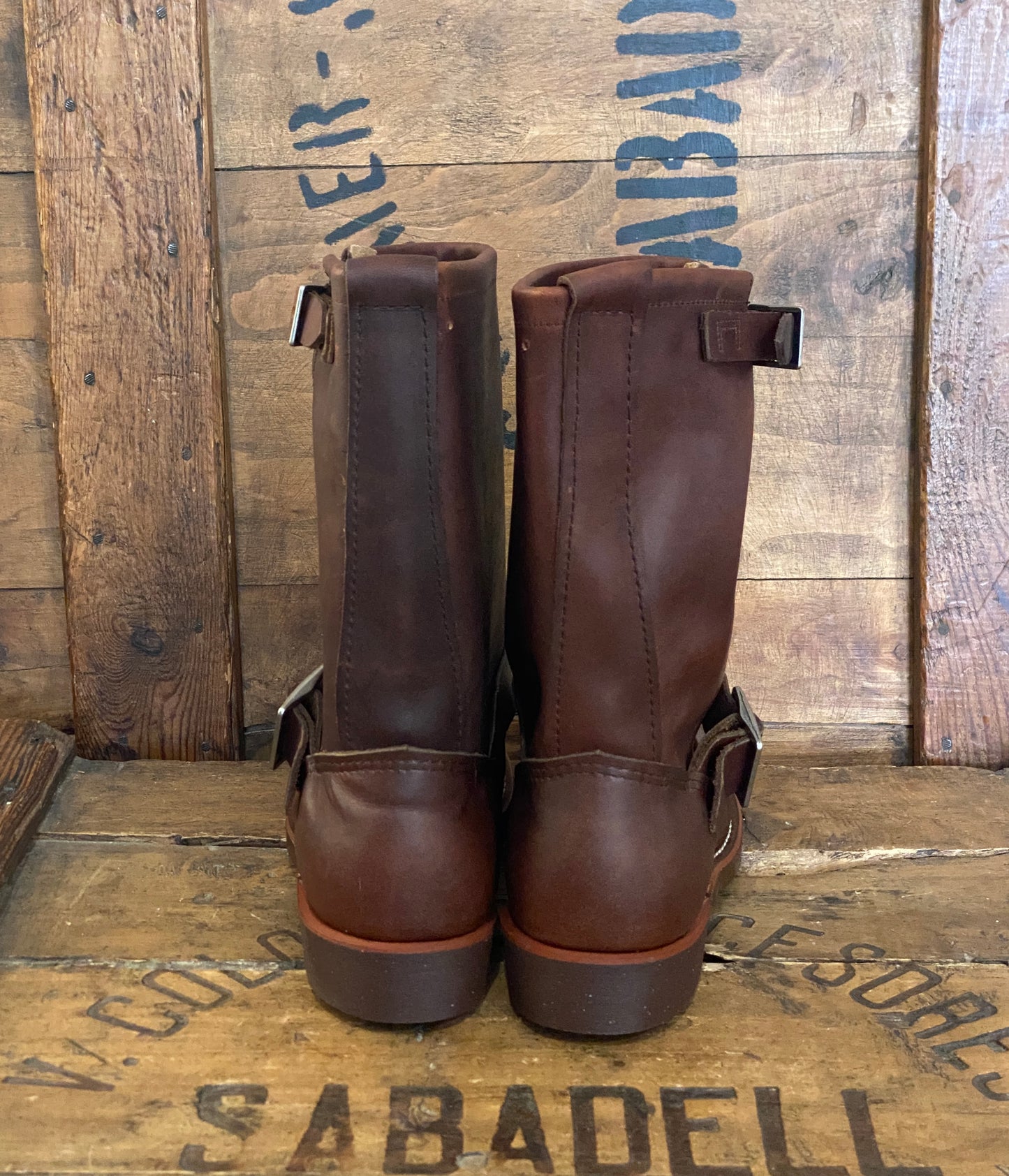 Size 5.5D (37.5 EU ) R W 2991 Engineers Boots Made In USA ( Second ) - USA Vintage Bcn