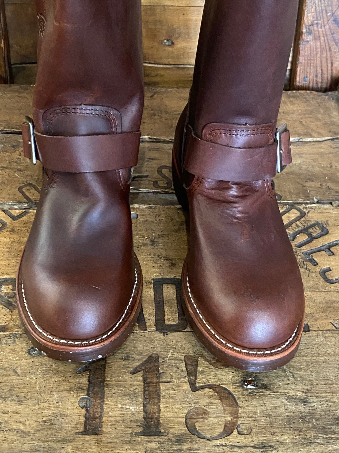 Size 5.5D (37.5 EU ) R W 2991 Engineers Boots Made In USA ( Second ) - USA Vintage Bcn