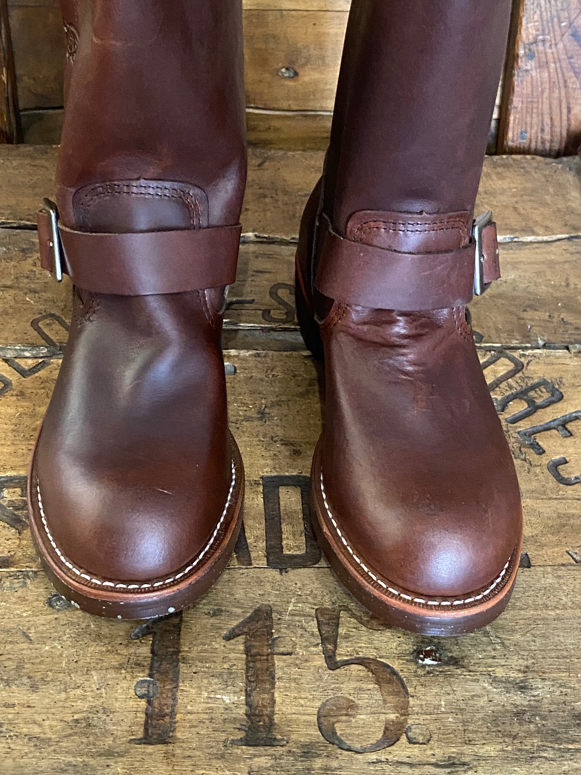 Size 5.5D (37.5 EU ) R W 2991 Engineers Boots Made In USA ( Second ) - USA Vintage Bcn