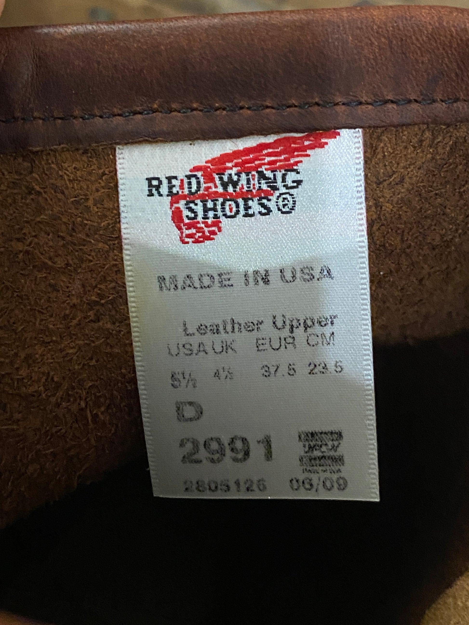 Size 5.5D (37.5 EU ) R W 2991 Engineers Boots Made In USA ( Second ) - USA Vintage Bcn
