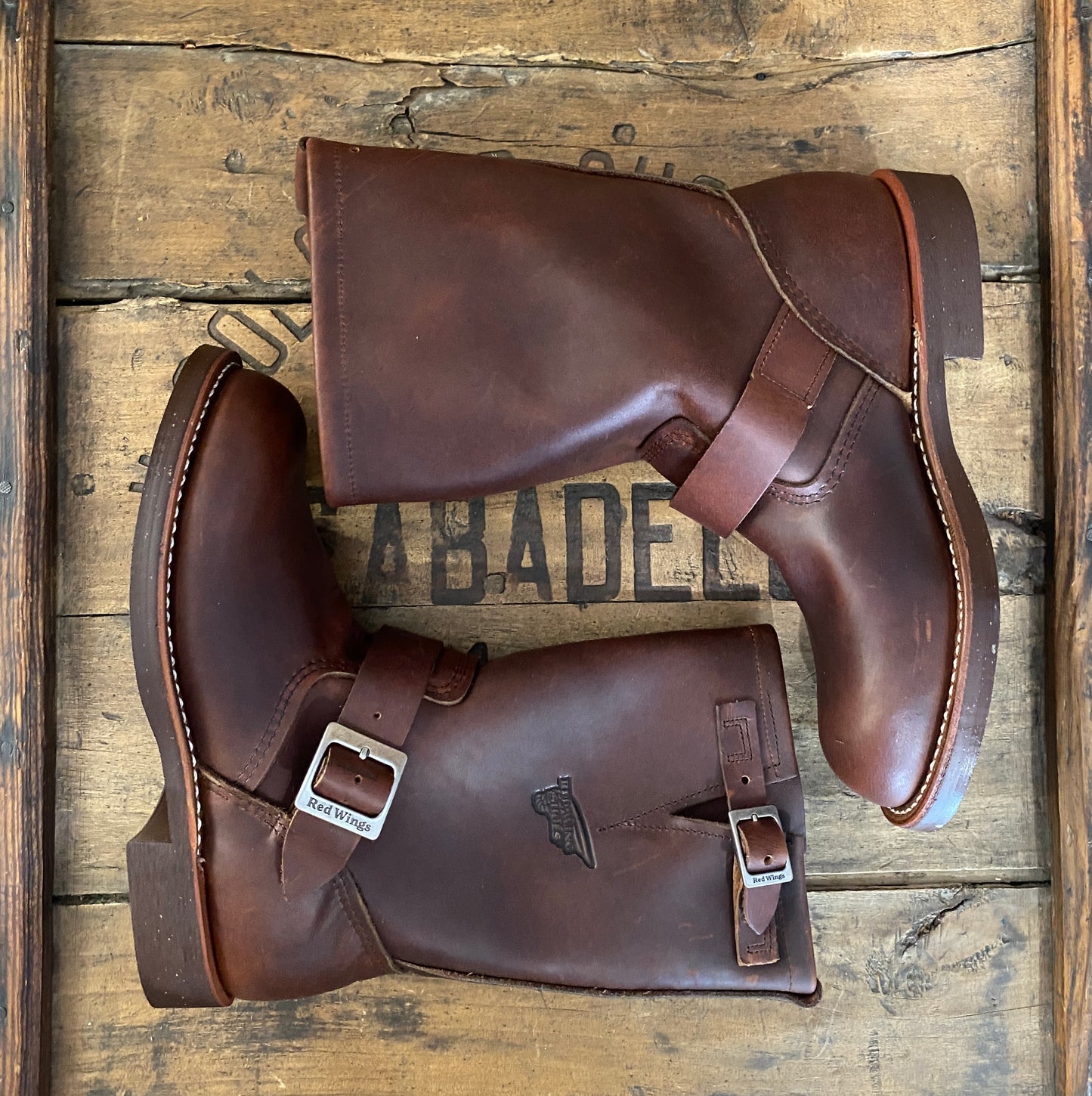 Size 5.5D (37.5 EU ) R W 2991 Engineers Boots Made In USA ( Second ) - USA Vintage Bcn