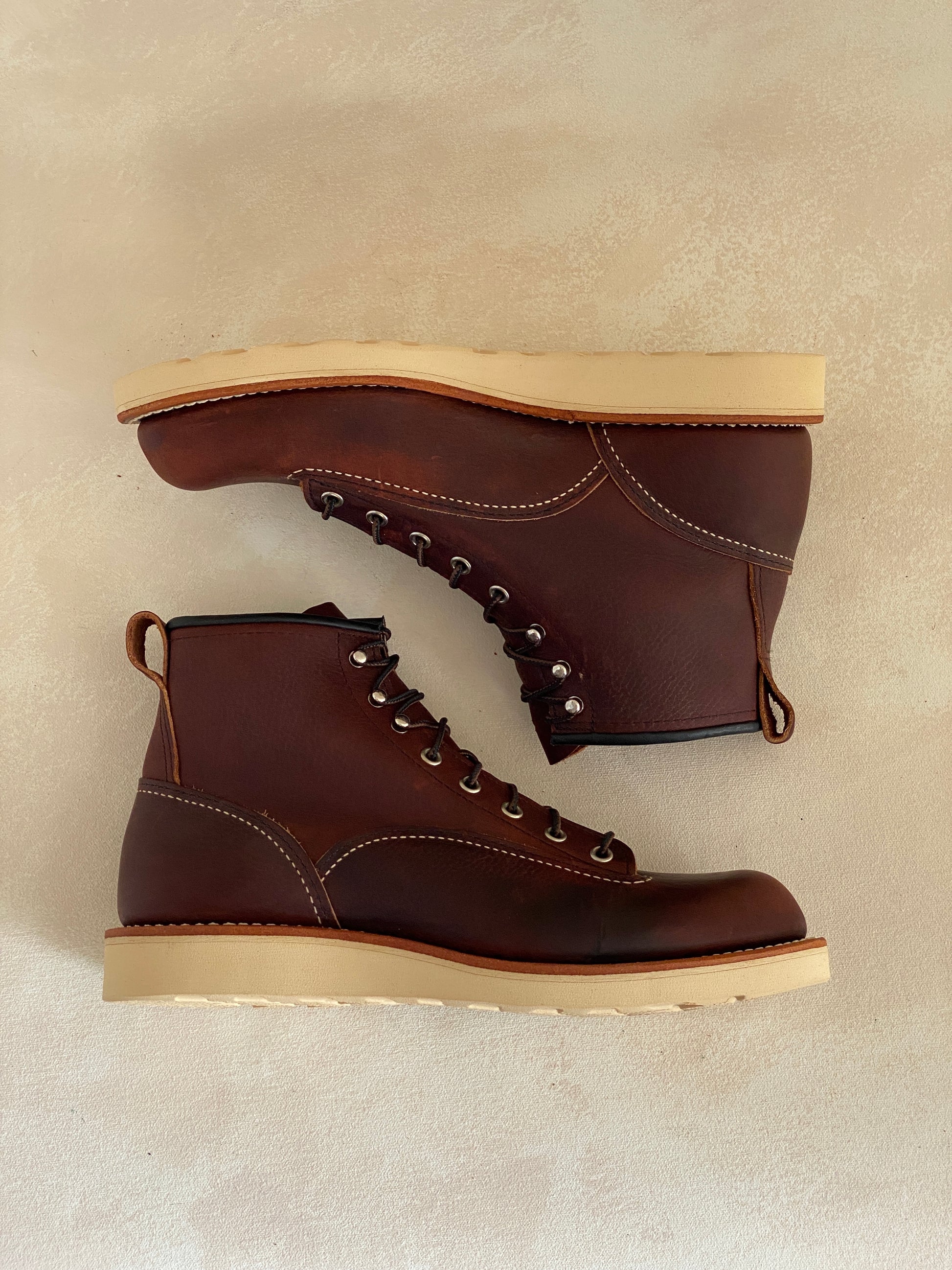 Size 8 D (41 Euro) R W Lineman 2906 Boots Made In USA. Seconds - USA Vintage Bcn