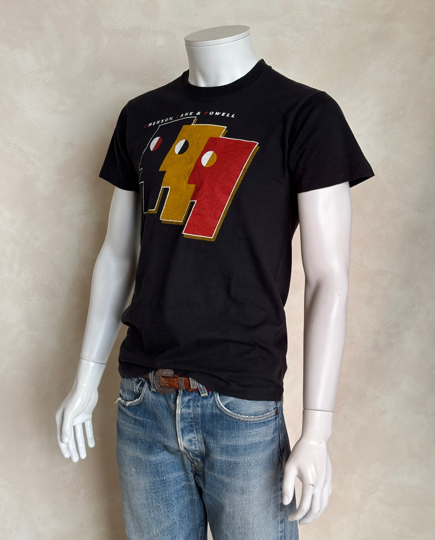 Vintage 1980s Emerson Lake & Powell T-Shirt – Large Made in USA Rock Band Tee